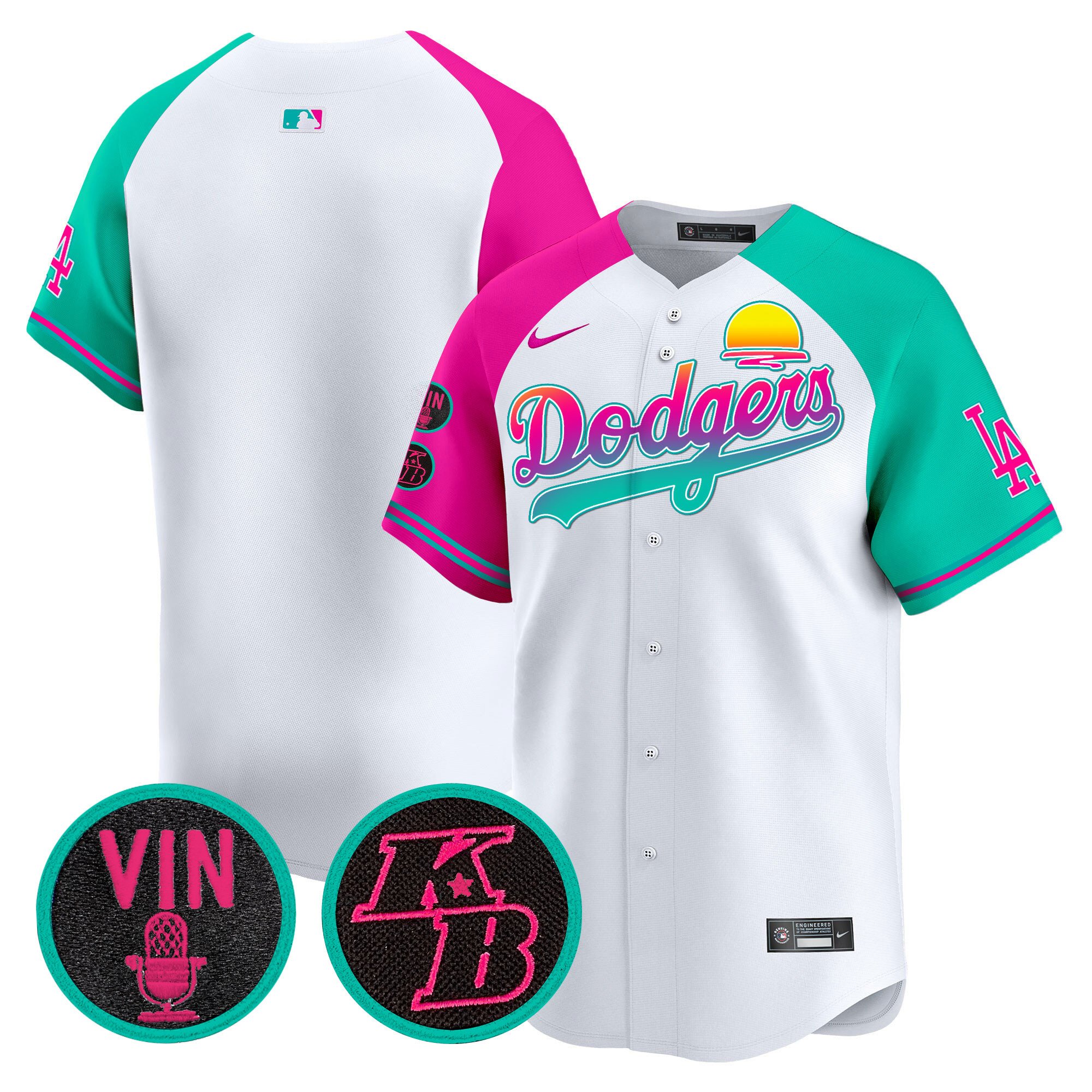 Men's Los Angeles Dodgers 2024 Los Angeles City Style Vapor Premier Limited Alternate Jersey V2 - All Stitched