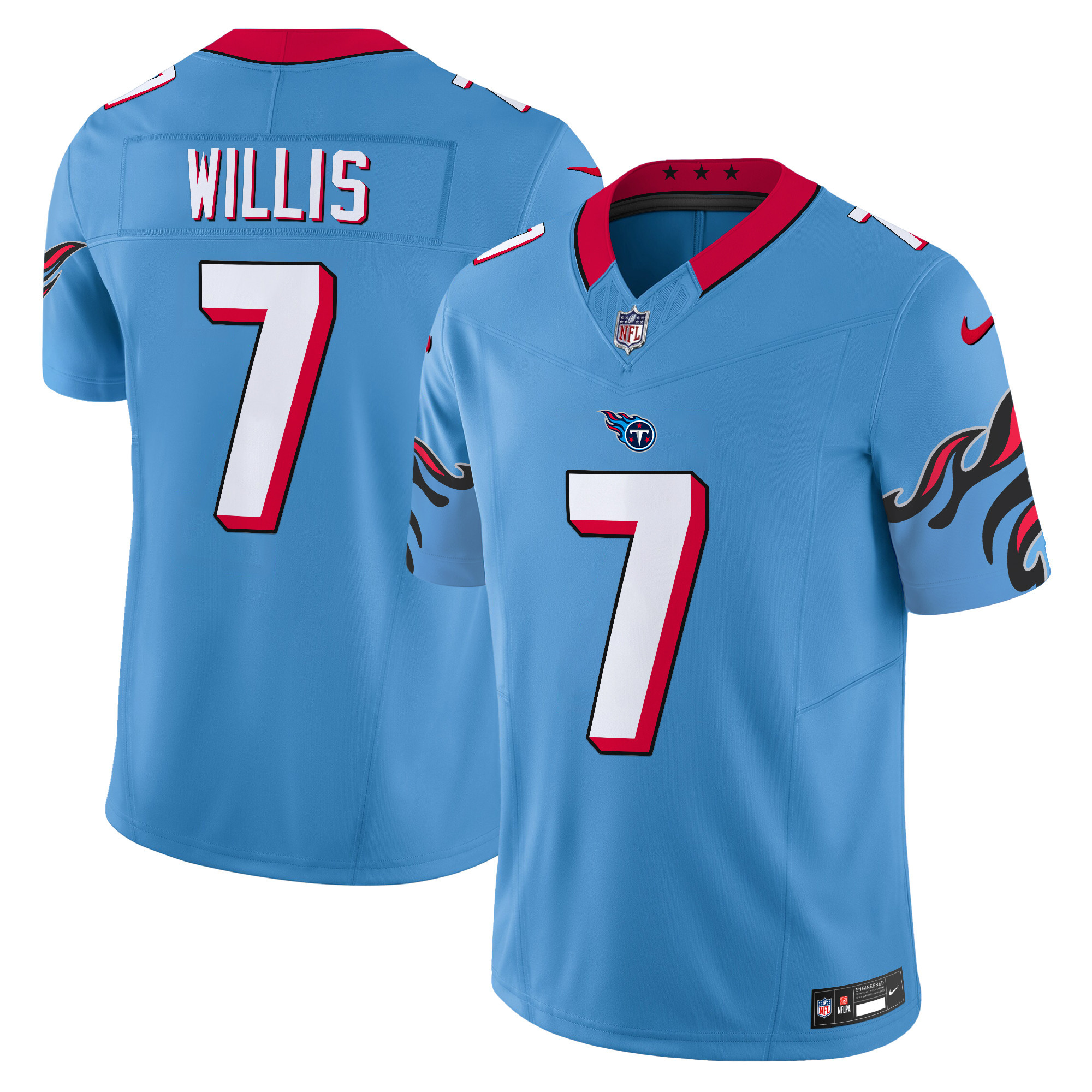 Men's Malik Willis Tennessee Titans Special Vapor Limited Light Blue Jersey - All Stitched