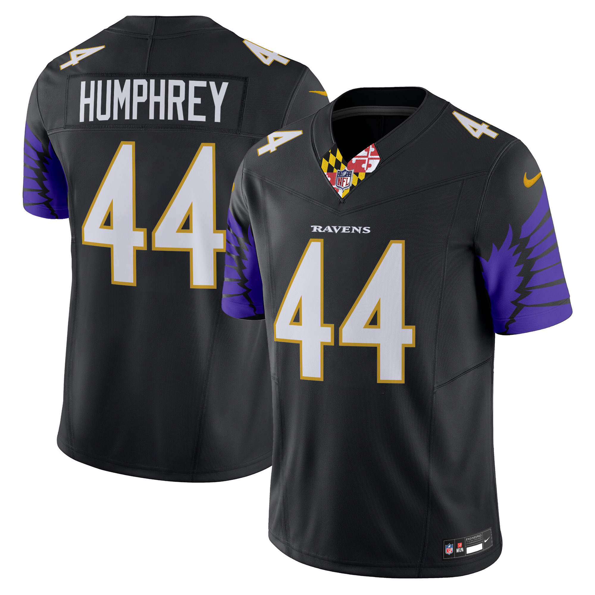 Men's Marlon Humphrey Baltimore Ravens Special Vapor Limited Black Jersey - All Stitched