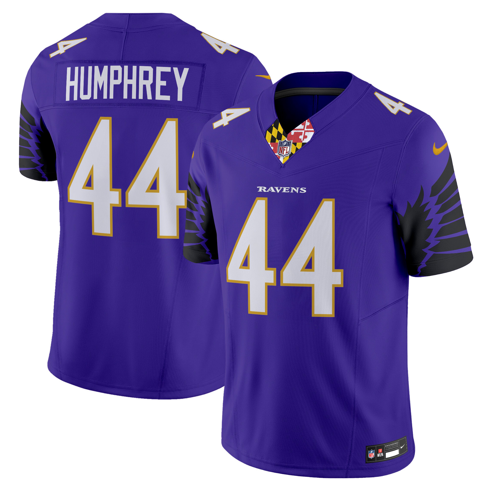 Men's Marlon Humphrey Baltimore Ravens Special Vapor Limited Purple Jersey - All Stitched