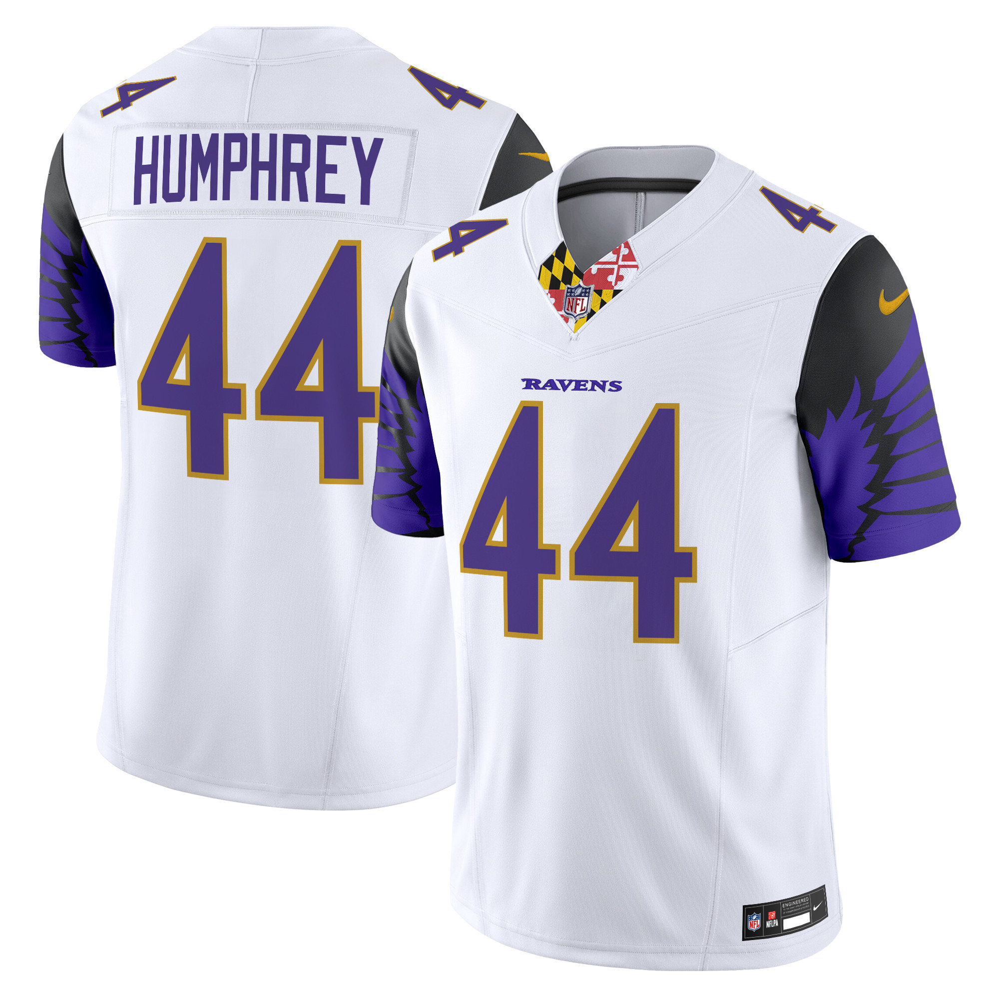 Men's Marlon Humphrey Baltimore Ravens Special Vapor Limited White Jersey - All Stitched