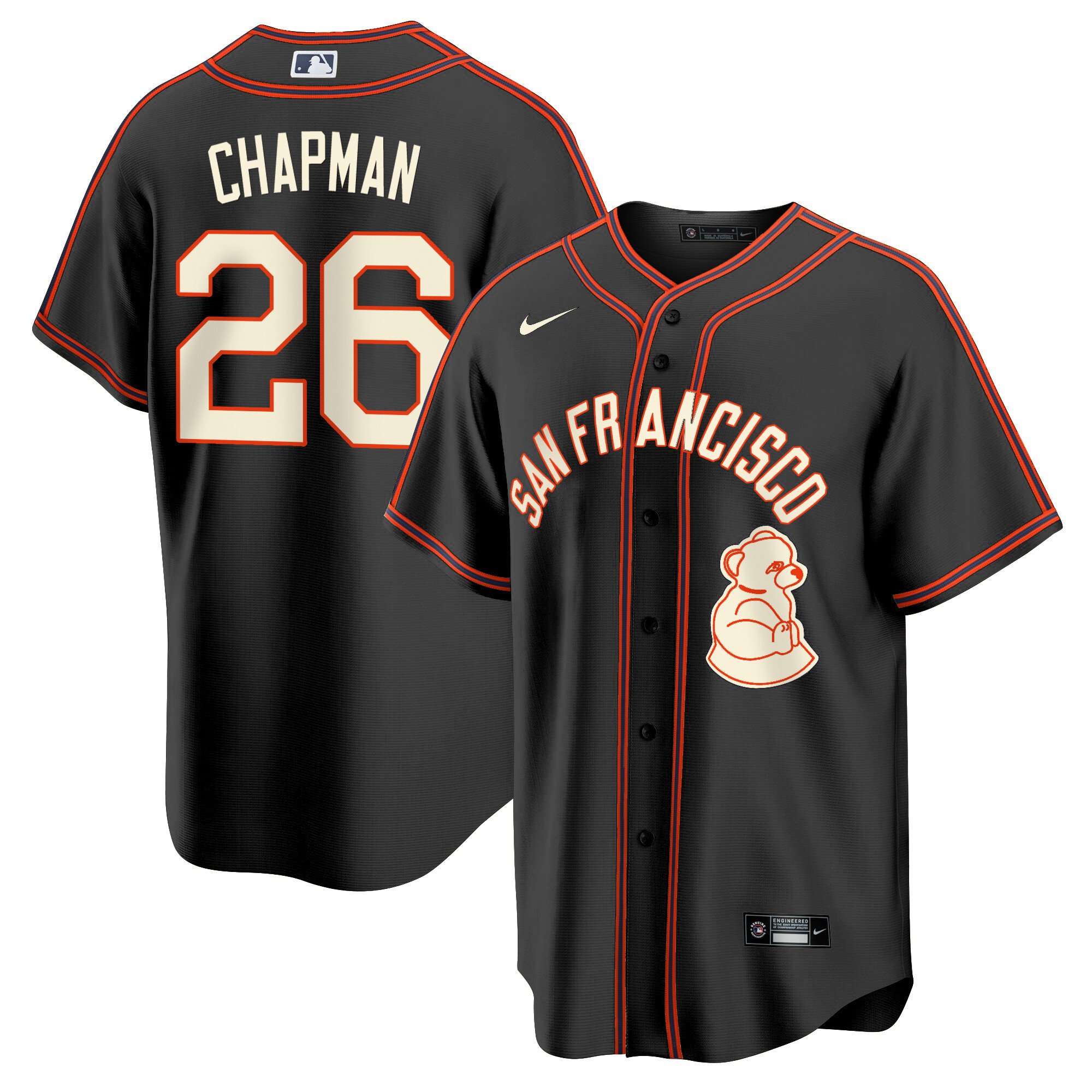 Men's Matt Chapman San Francisco Giants 2024 Rickwood Classic Vapor Premier Limited Black Jersey - All Stitched