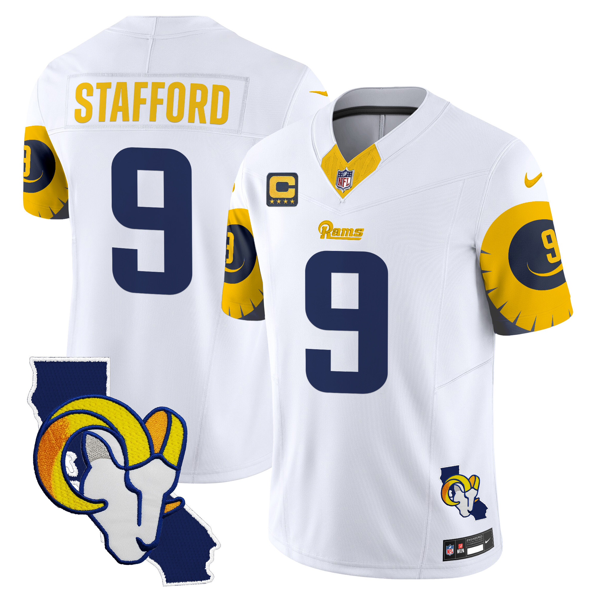Men's Matthew Stafford Los Angeles Rams Special Vapor Limited White Jersey V2 - All Stitched