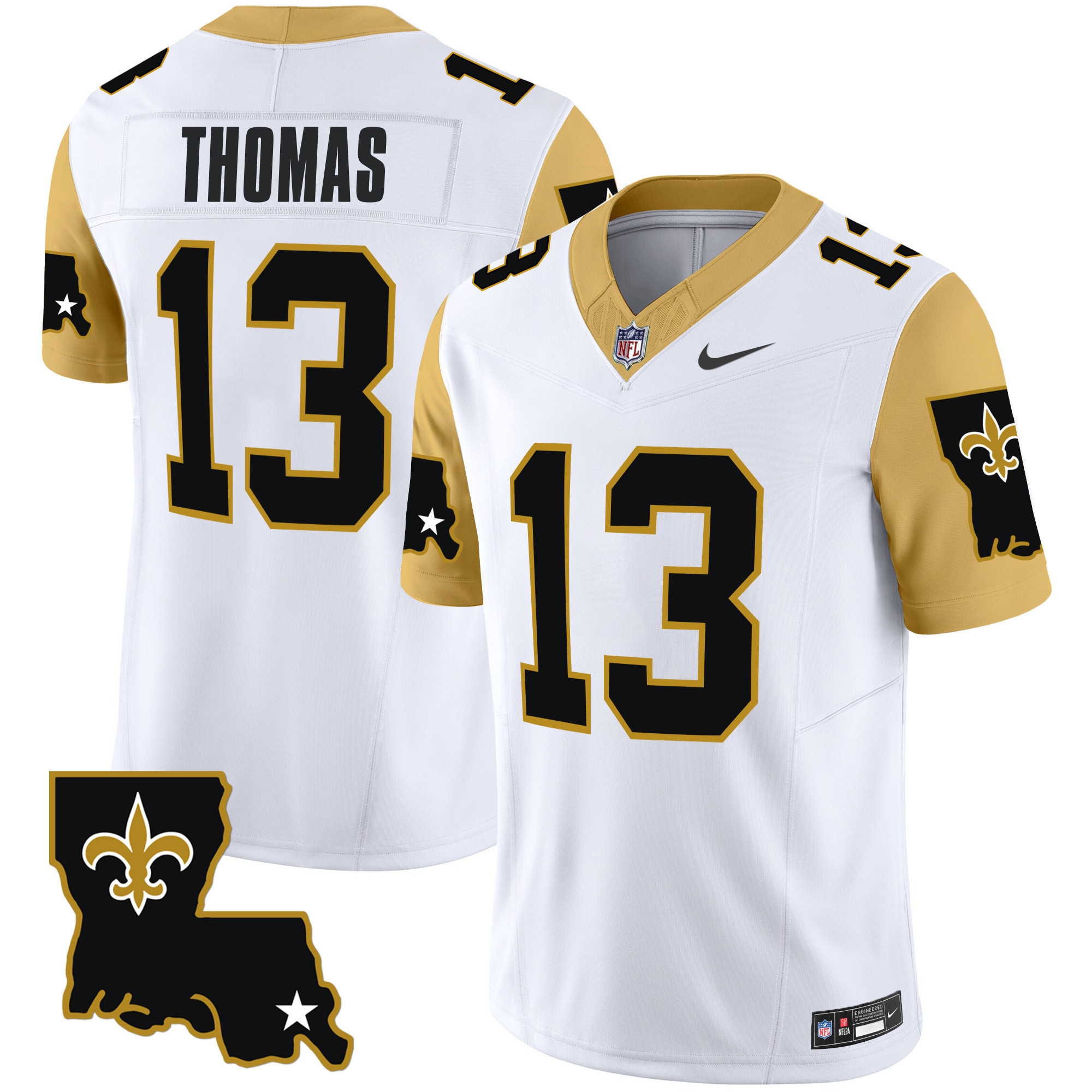 Men's Michael Thomas New Orleans Saints 1987 Legacy Vapor Limited White Jersey V2 - All Stitched