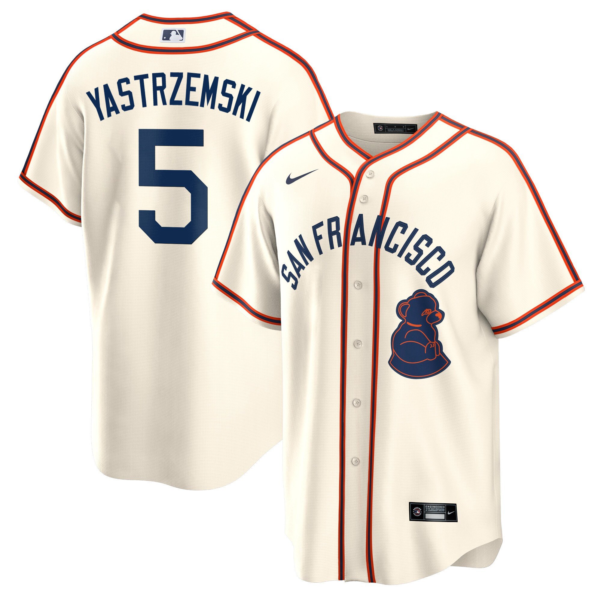 Men's Mike Yastrzemski San Francisco Giants 2024 Rickwood Classic Vapor Premier Limited Cream Jersey - All Stitched