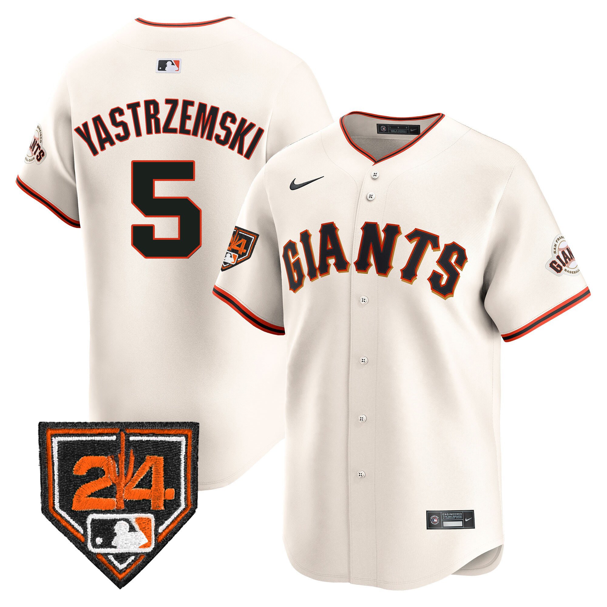 Men's Mike Yastrzemski San Francisco Giants 2024 Spring Training Vapor Premier Limited Cream Jersey - All Stitched