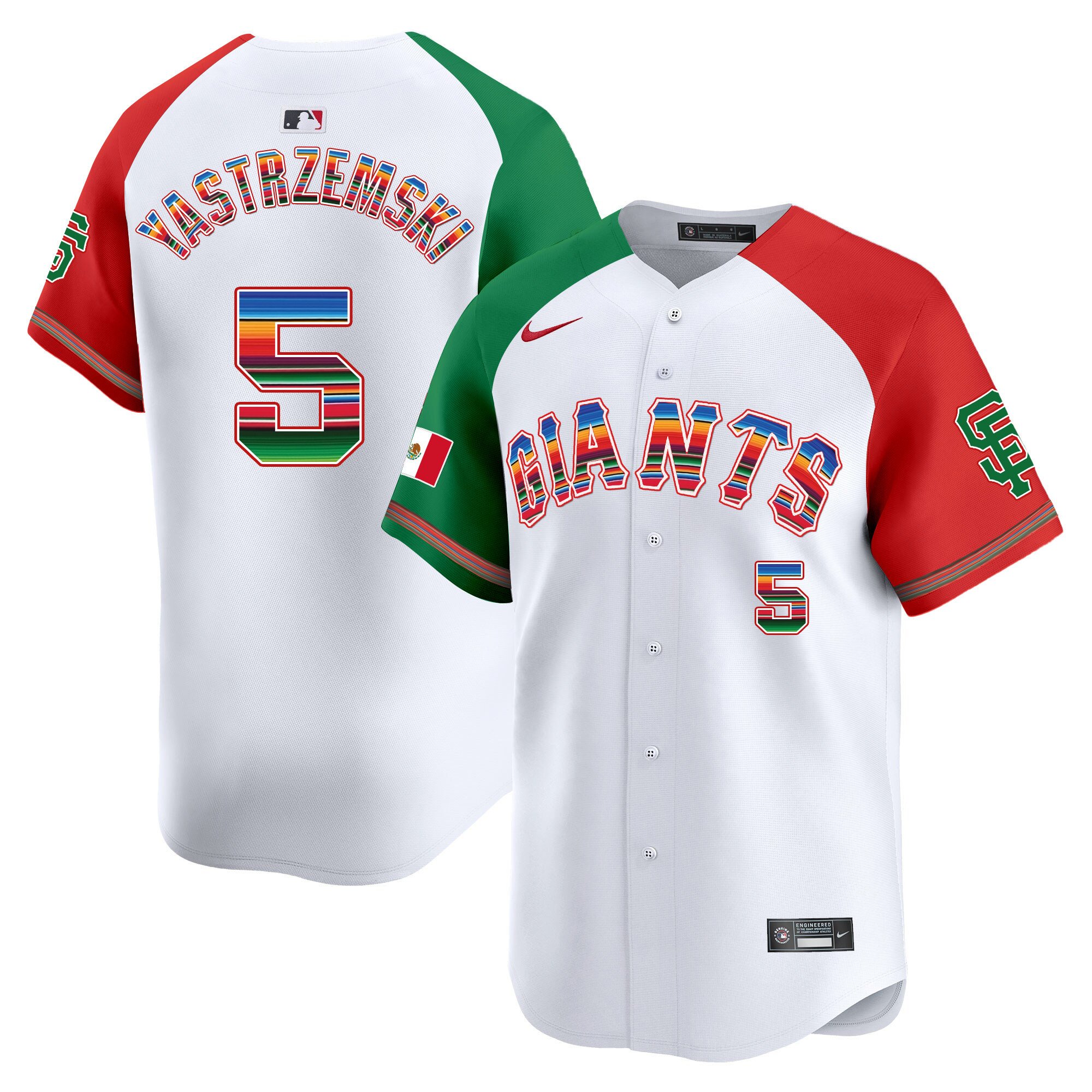 Men's Mike Yastrzemski San Francisco Giants Mexico Vapor Premier Limited Alternate Jersey - All Stitched