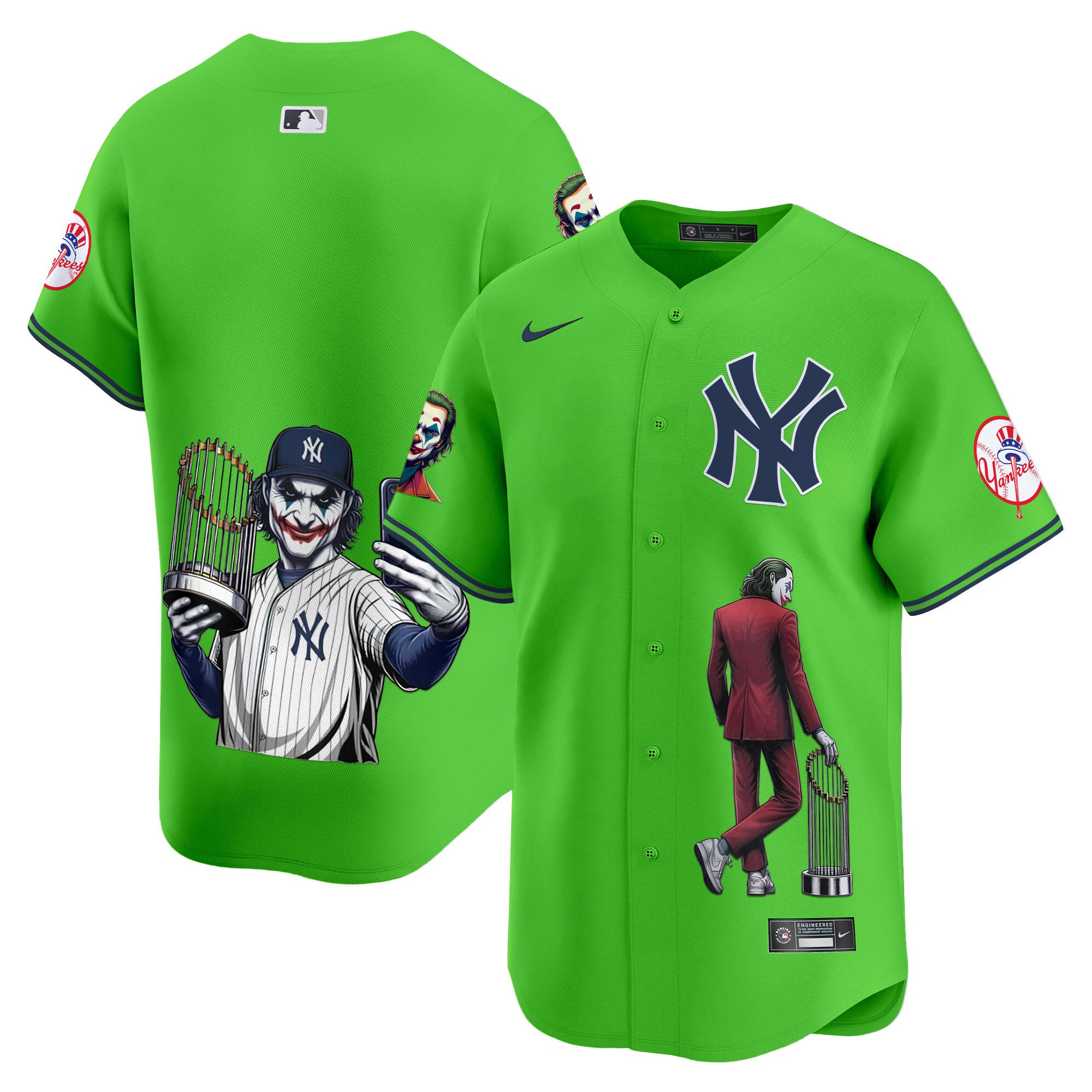Men's New York Yankees Joker Vapor Premier Limited Green Jersey - Printed