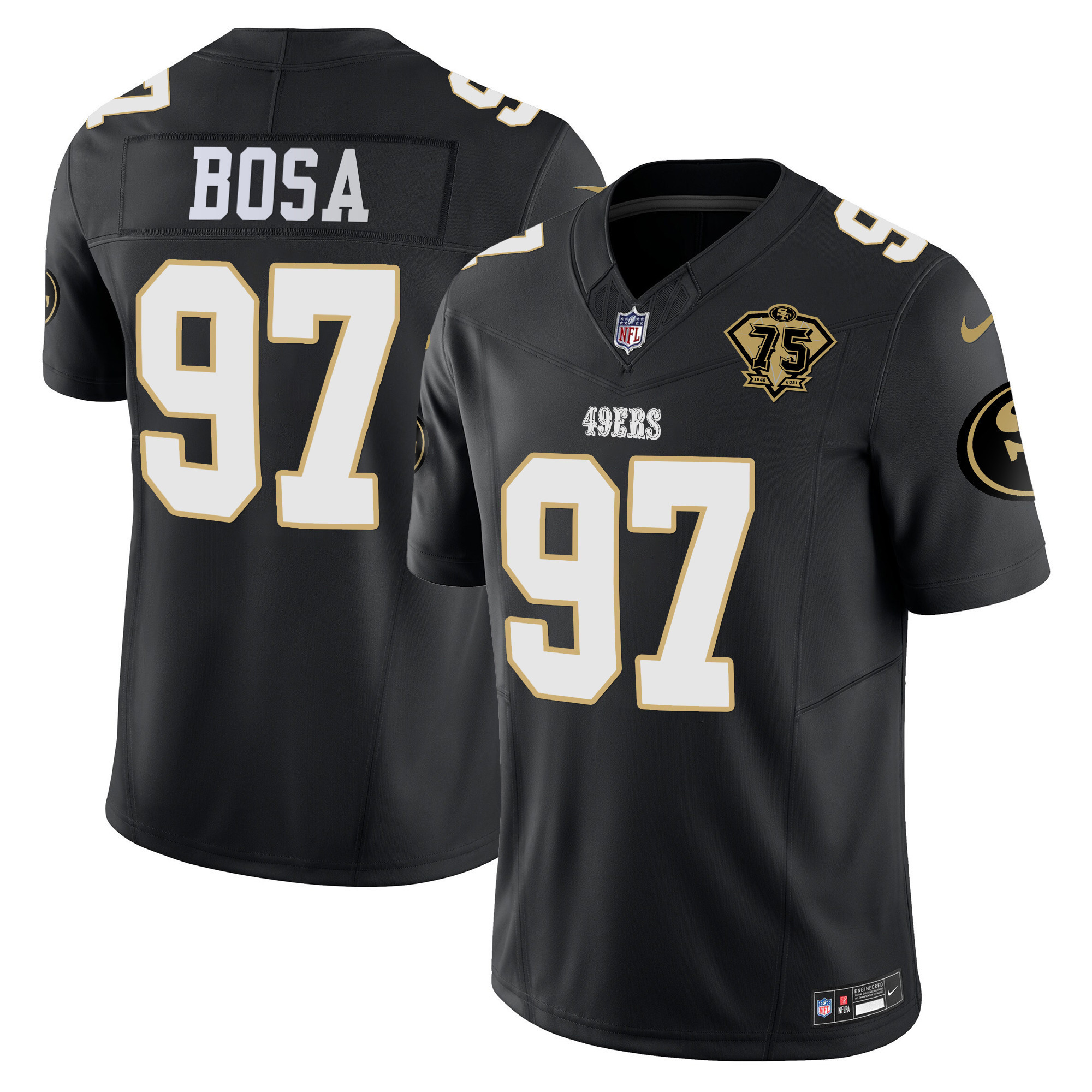 Men's Nick Bosa San Francisco 49ers Special Vapor Limited Black Jersey - All Stitched
