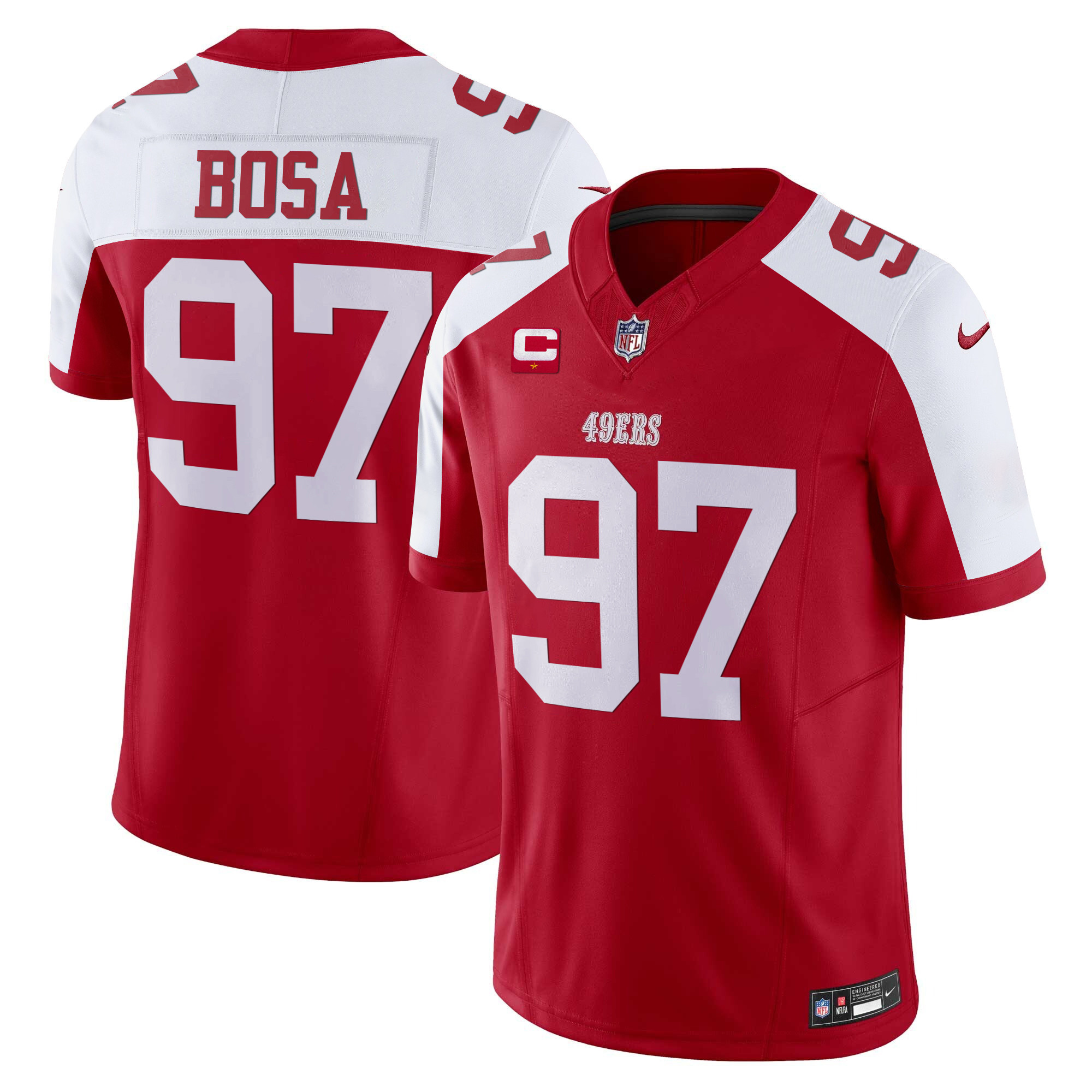 Men's Nick Bosa San Francisco 49ers Vapor F.U.S.E Limited Alternate Jersey - All Stitched