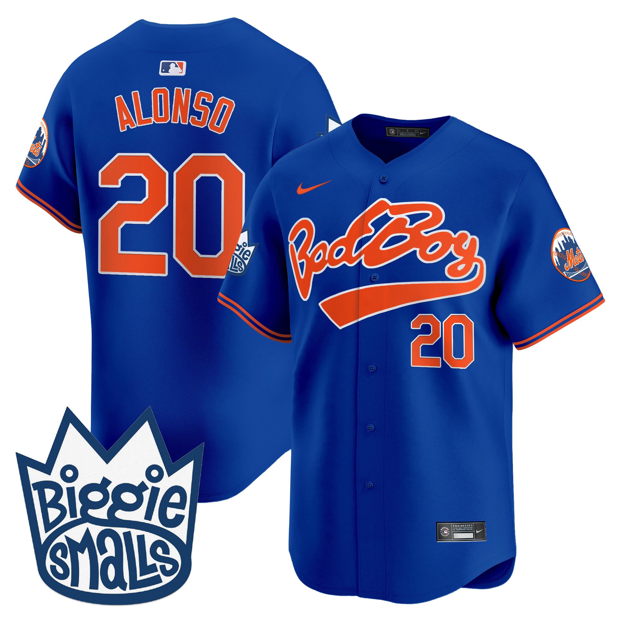Men's Pete Alonso New York Mets Biggie Smalls Vapor Premier Limited Royal Jersey - All Stitched