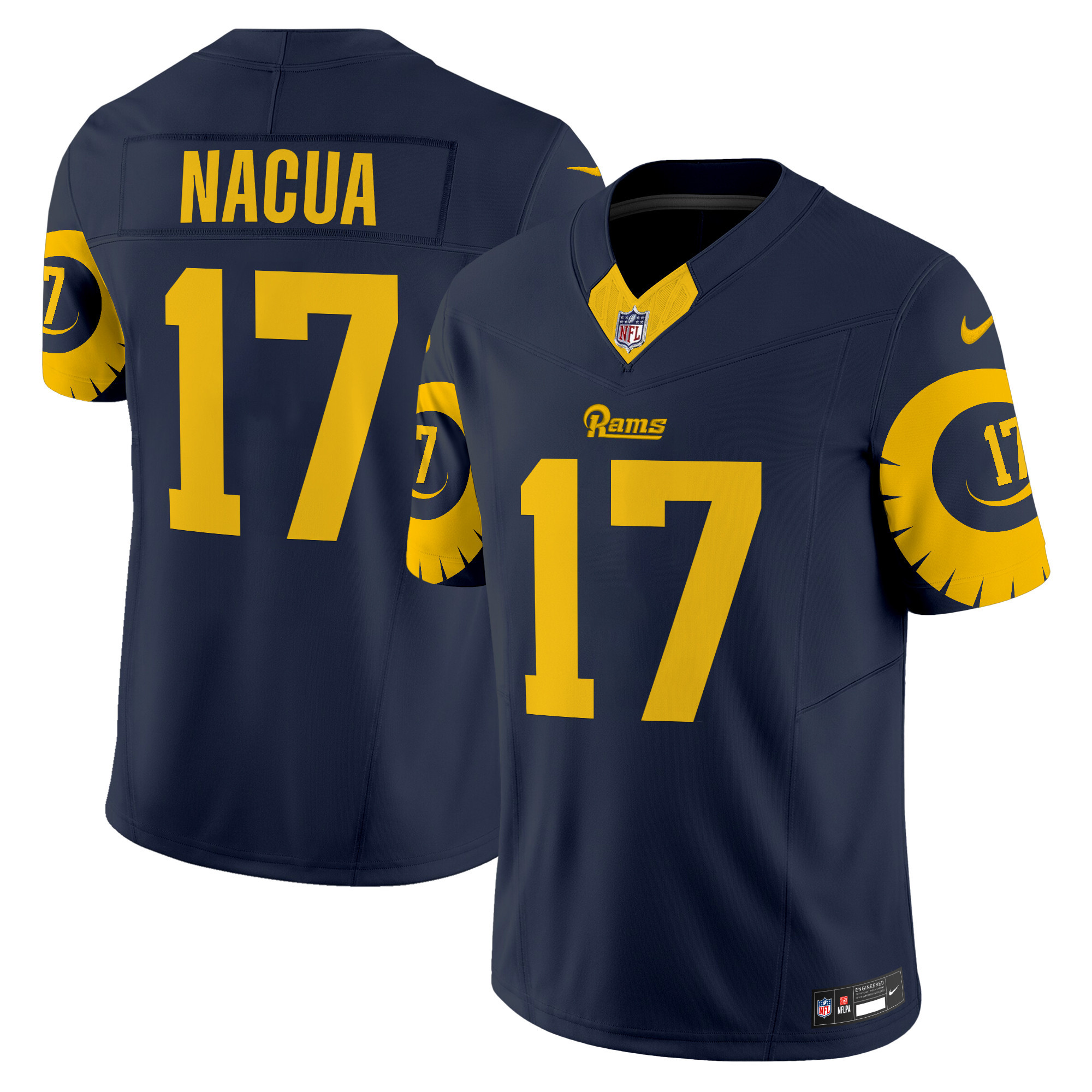 Men's Puka Nacua Los Angeles Rams Special Vapor Limited Navy Jersey - All Stitched