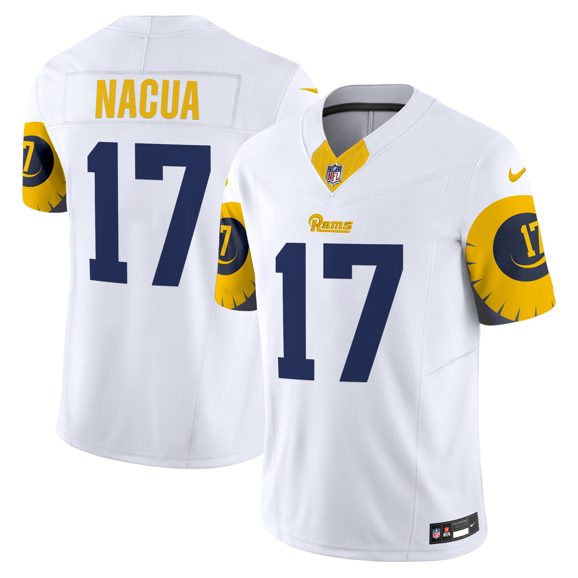 Men's Puka Nacua Los Angeles Rams Special Vapor Limited White Jersey - All Stitched