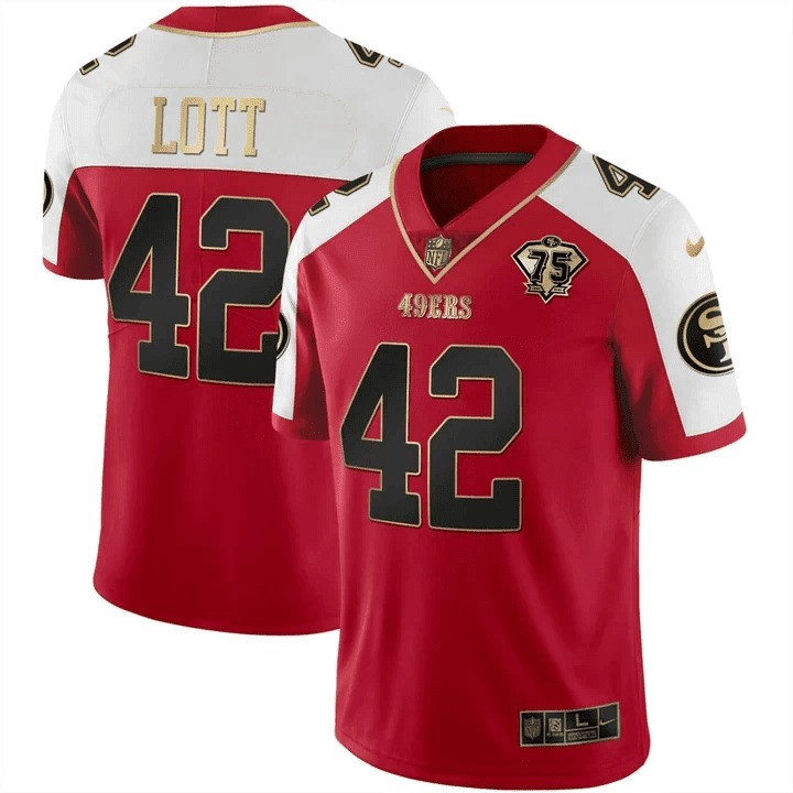 Men's Ronnie Lott San Francisco 49ers Vapor Gold Alternate Jersey Collection - All Stitched