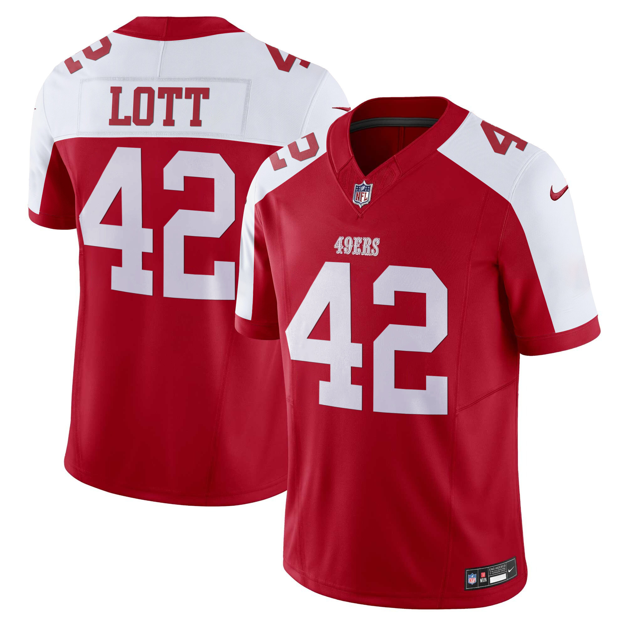 Men's Ronnie Lott San Francisco 49ers Vapor Limited Alternate Jersey - All Stitched