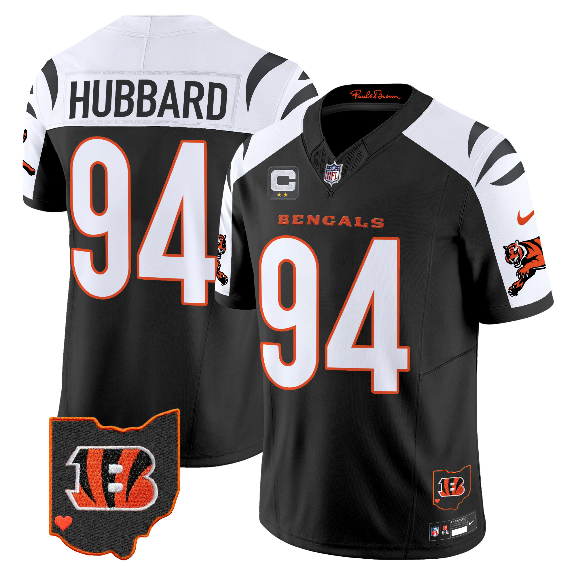 Men's Sam Hubbard Cincinnati Bengals 2024 Vapor Limited Alternate Jersey - All Stitched
