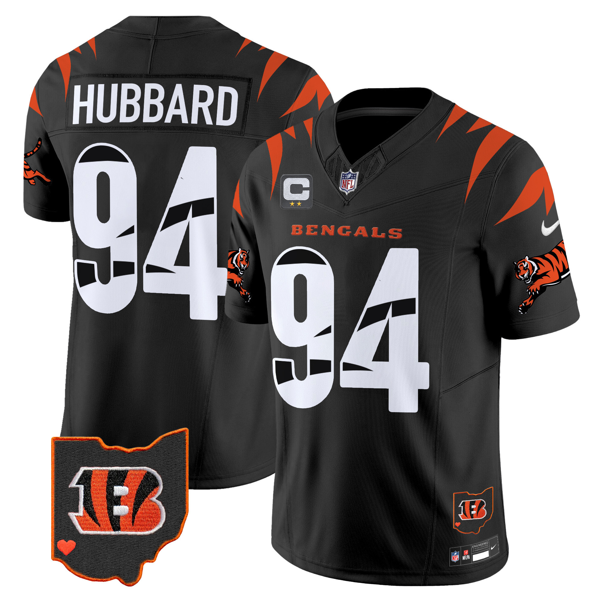 Men's Sam Hubbard Cincinnati Bengals Special Vapor Limited Black Jersey - All Stitched