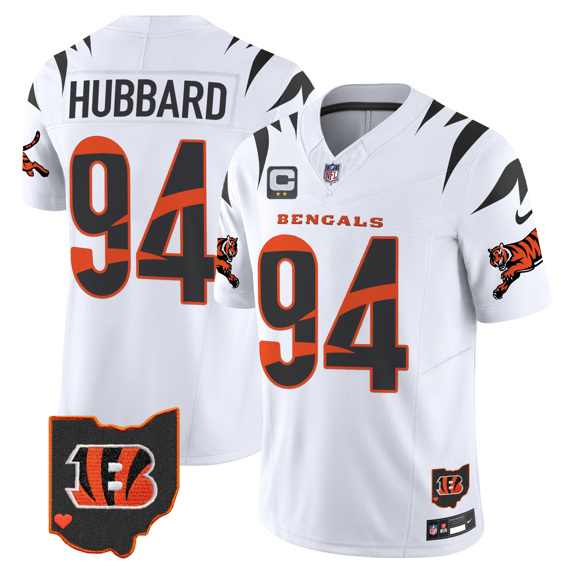 Men's Sam Hubbard Cincinnati Bengals Special Vapor Limited White Jersey - All Stitched