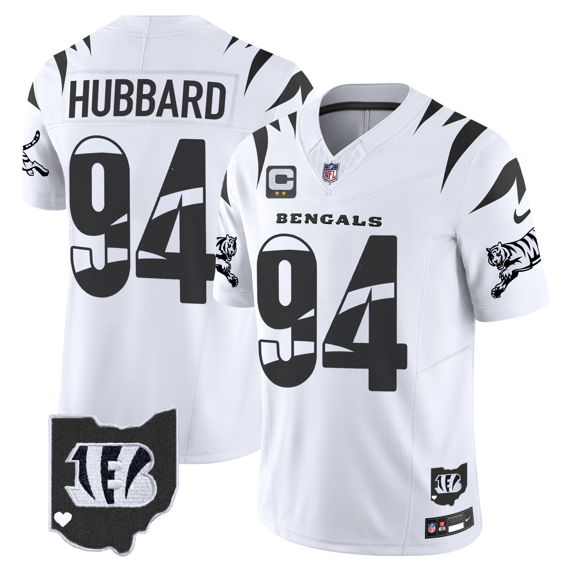 Men's Sam Hubbard Cincinnati Bengals Special Vapor Limited White Limited Jersey - All Stitched