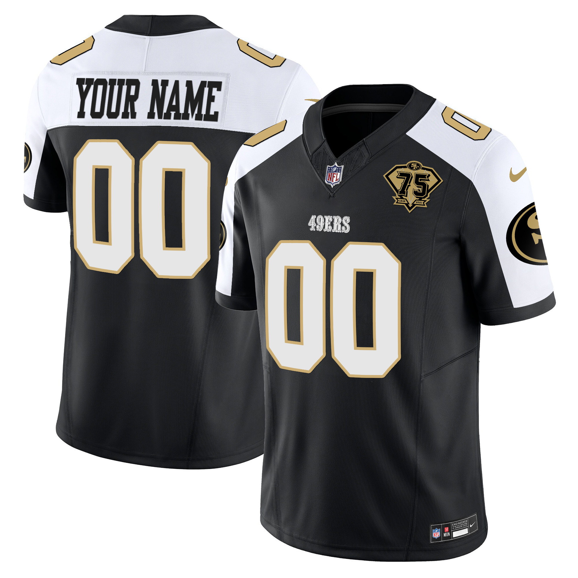 Men's San Francisco 49ers Special Vapor Limited Custom Alternate Jersey - All Stitched