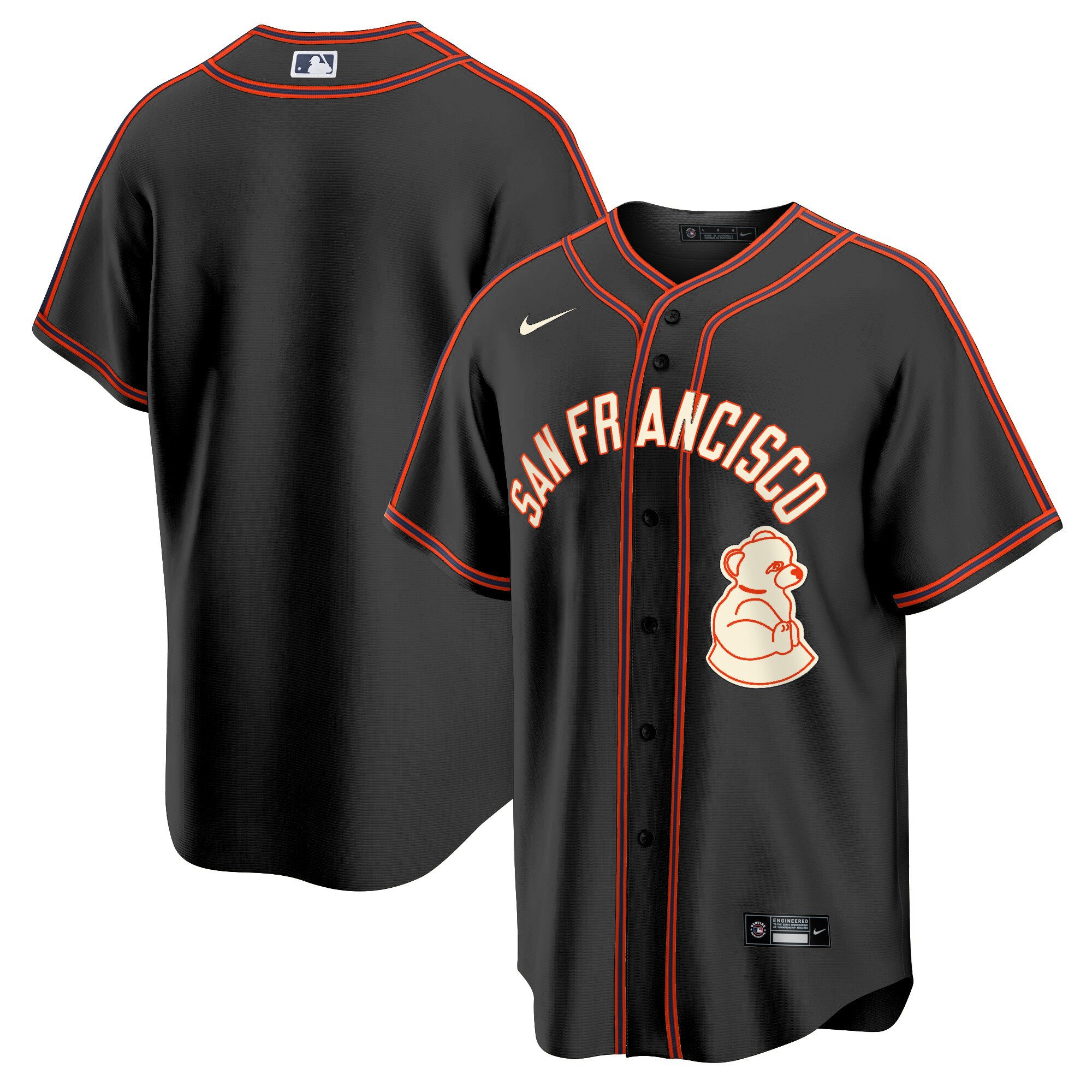 Men's San Francisco Giants 2024 Rickwood Classic Vapor Premier Limited Black Jersey - All Stitched