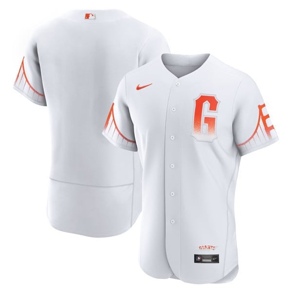 Men's San Francisco Giants Gold & City Connect Flex White Jersey - All Stitched