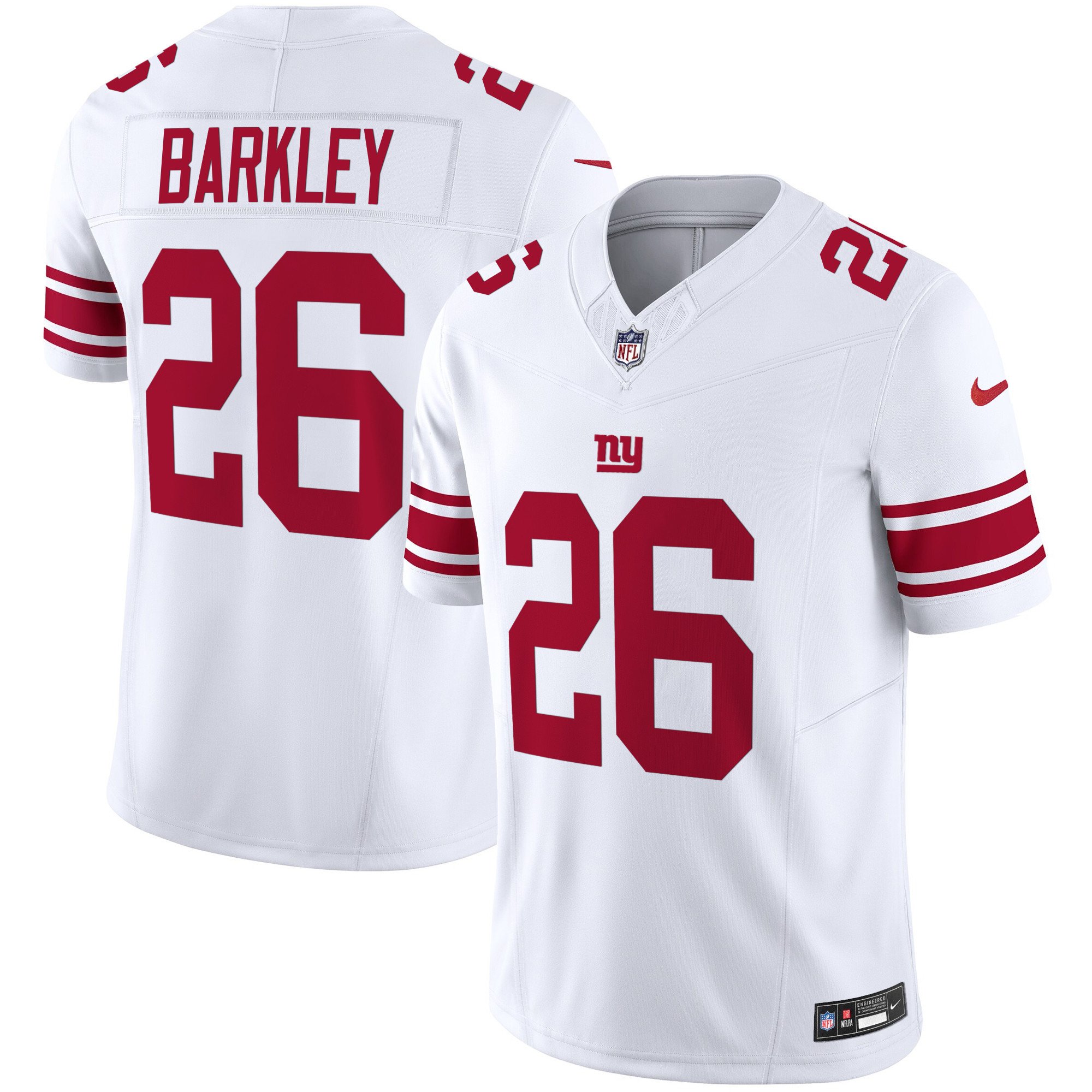 Men's Saquon Barkley San Francisco Giants Vapor Limited White Jersey - All Stitched