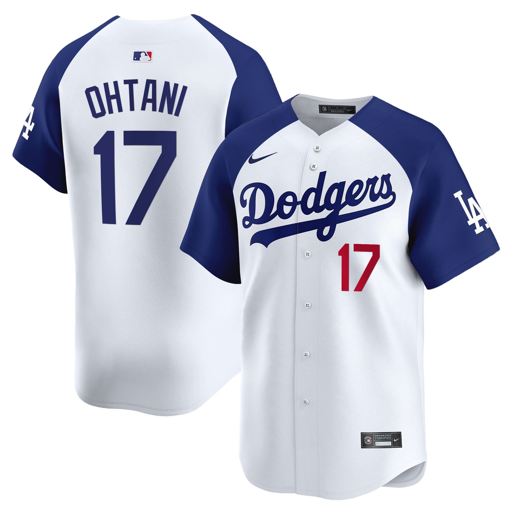 Men's Shohei Ohtani Los Angeles Dodgers Vapor Premier Limited Alternate White Jersey - All Stitched