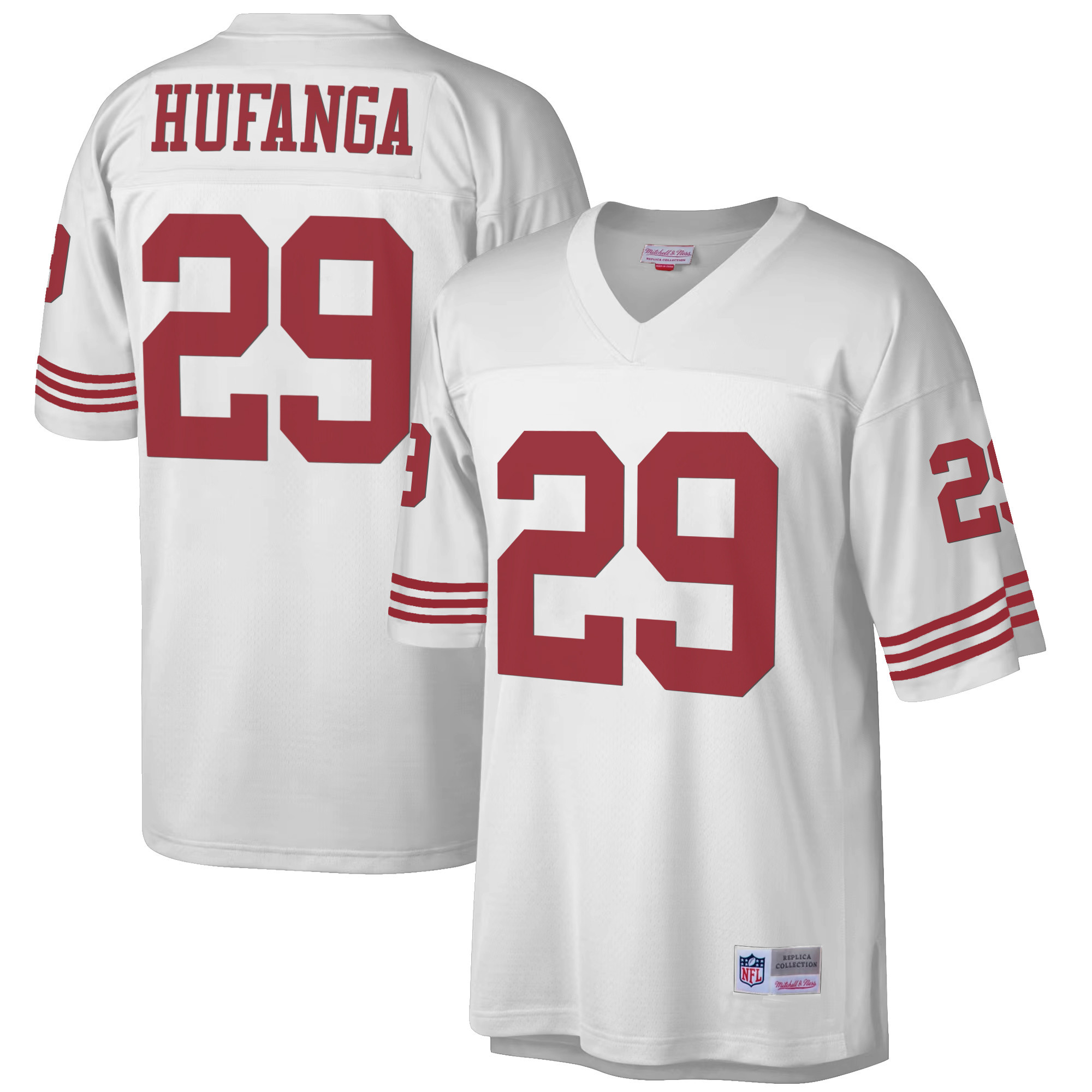 Men's Talanoa Hufanga San Francisco 49ers 1990 Big & Tall White Jersey - All Stitched