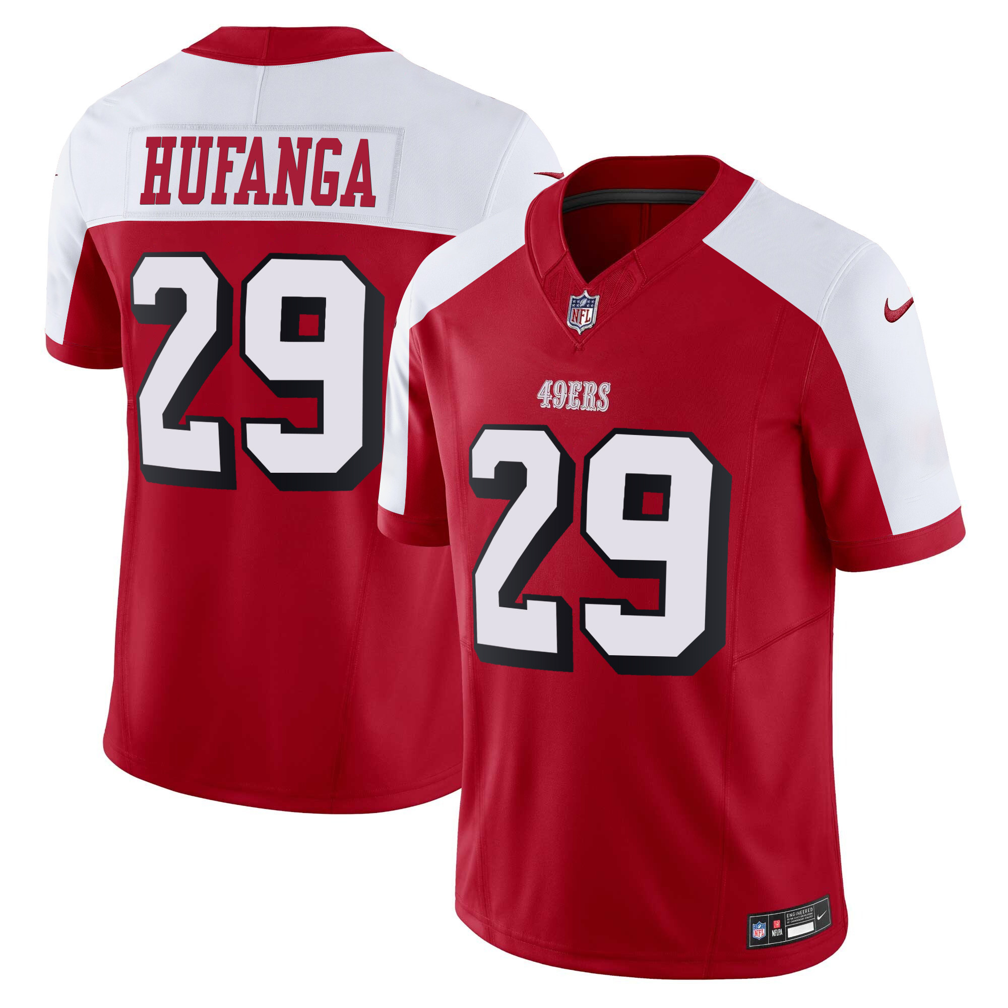 Men's Talanoa Hufanga San Francisco 49ers Vapor Limited Alternate Jersey V2 - All Stitched
