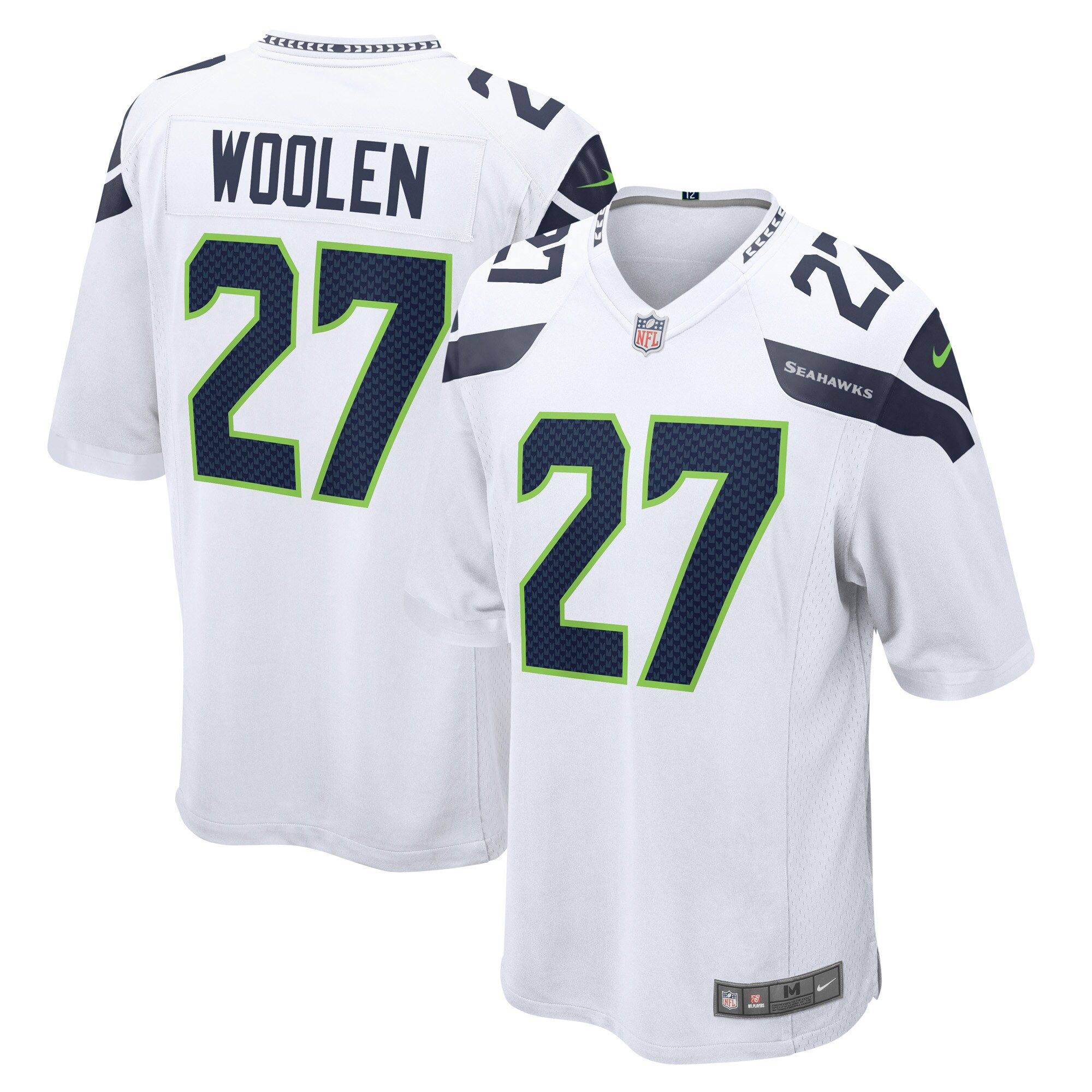 Men's Tariq Woolen Seattle Seahawks White Jersey Collection â€“ All Stitched