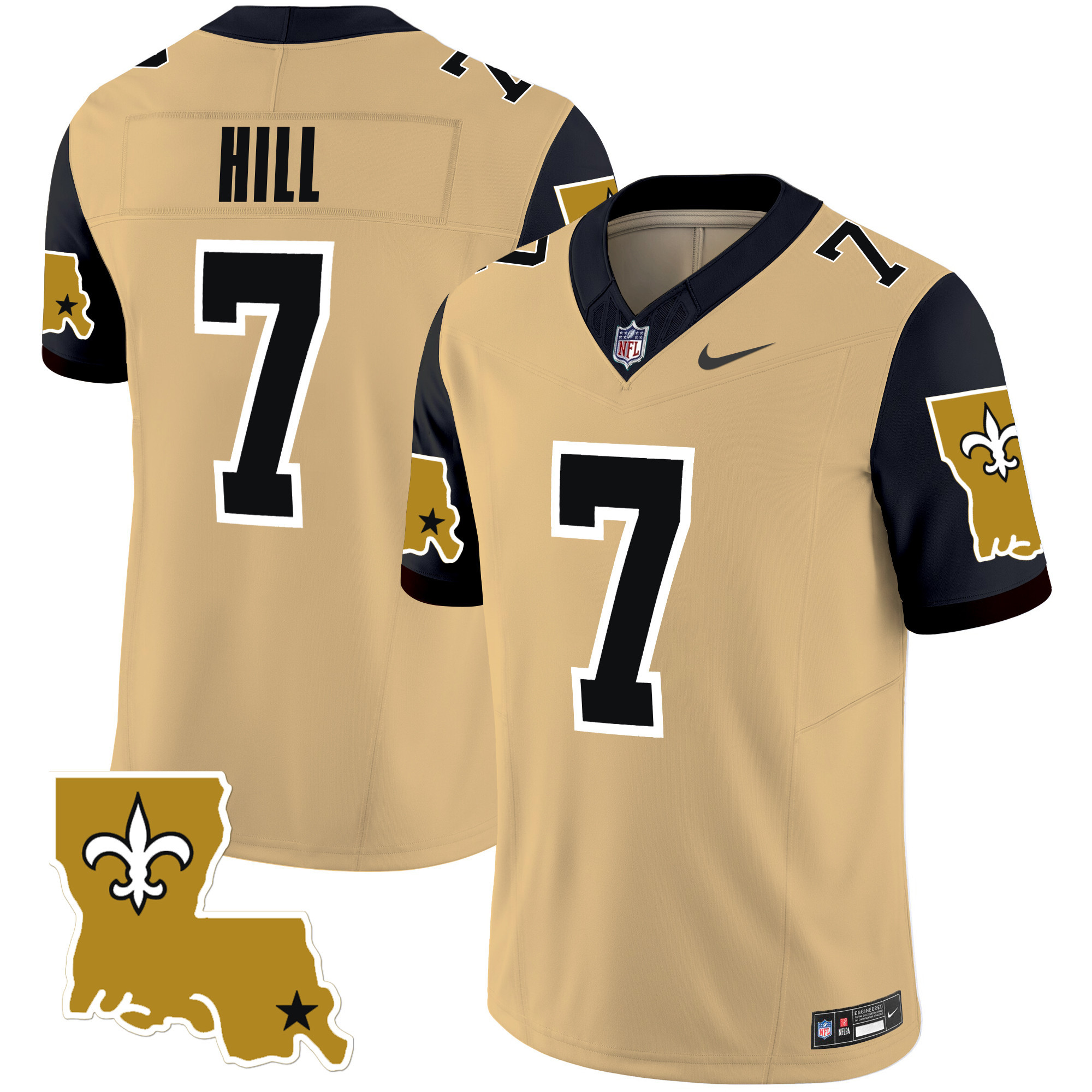 Men's Taysom Hill New Orleans Saints 1987 Legacy Vapor Limited Gold Jersey V2 - All Stitched