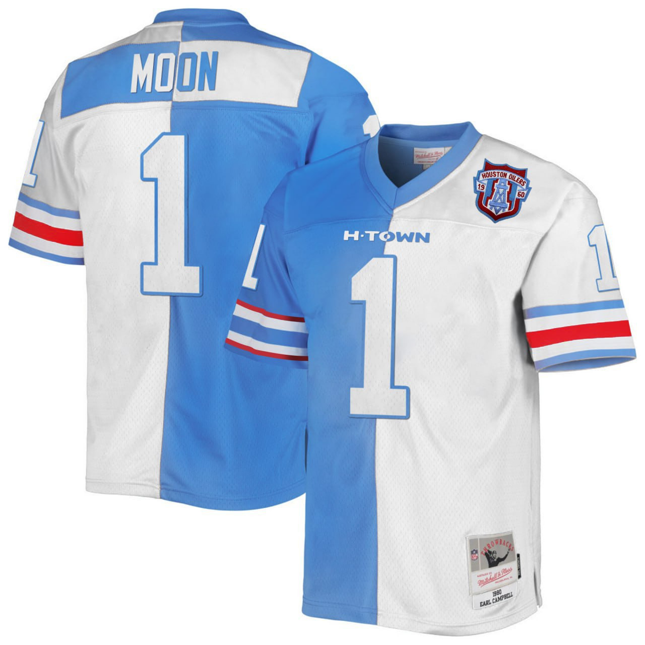 Men's Tennessee Titans Split Customized Vapor Split Customize Jersey - All Stitched