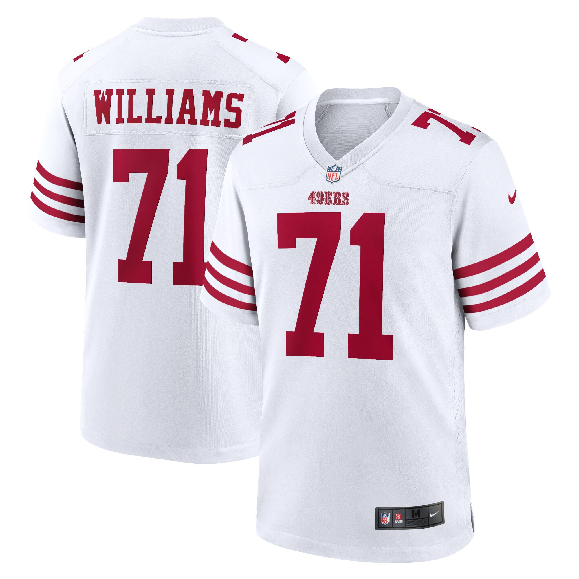 Men's Trent Williams San Francisco 49ers White Jersey - All Stitched