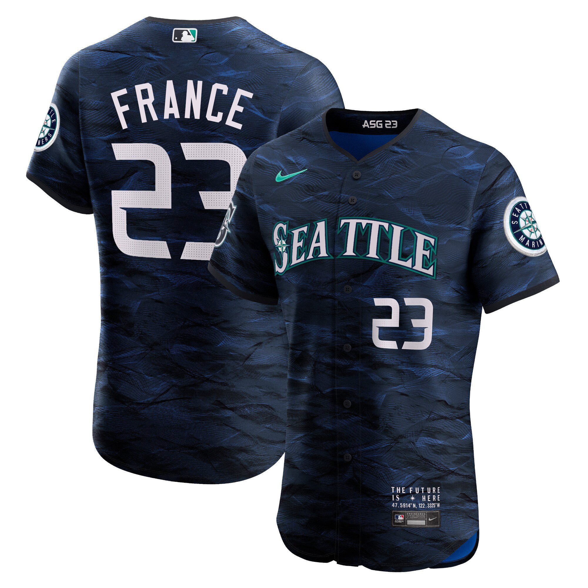 Men's Ty France Seattle Mariners 2023 All-Star Game Royal Jersey - All Stitched