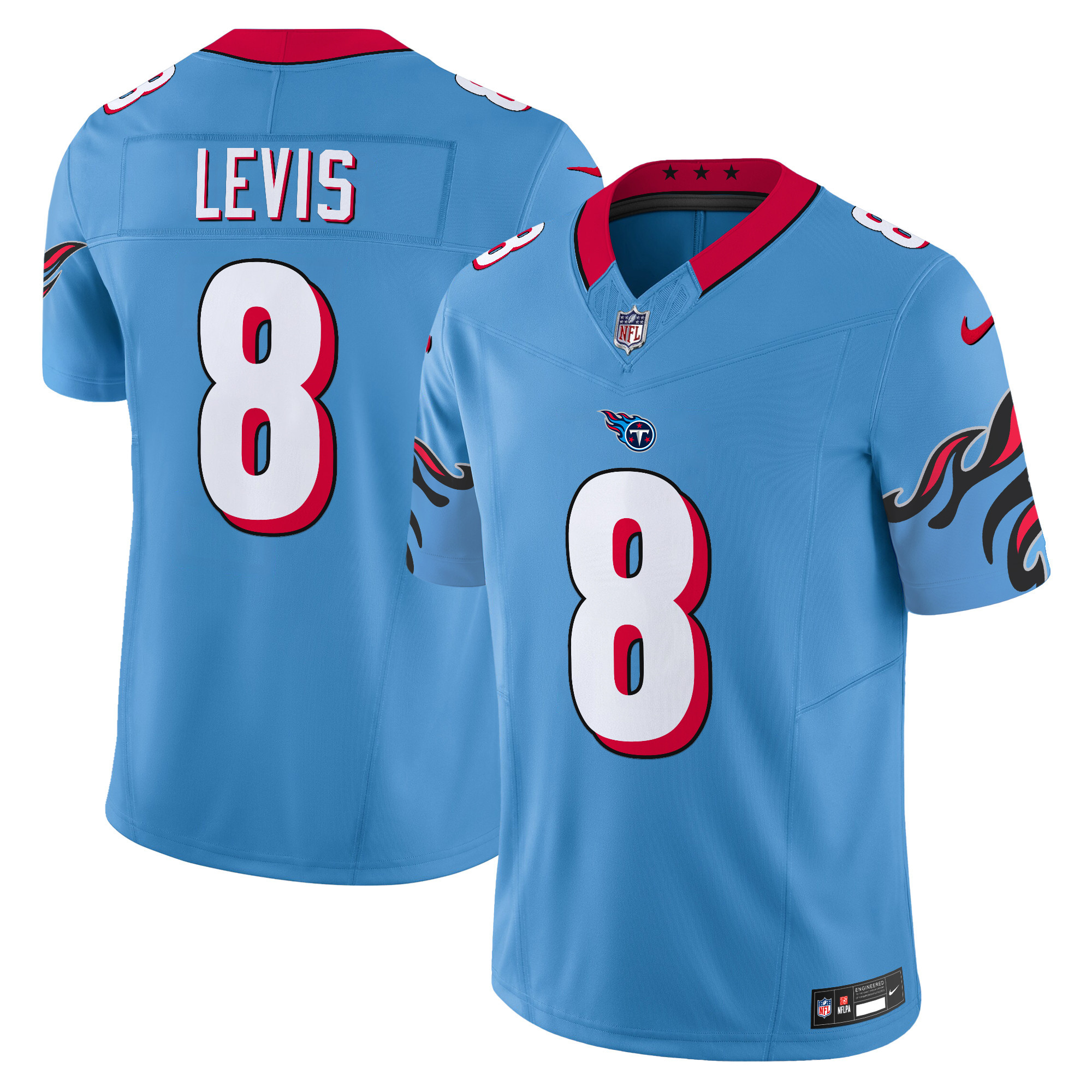 Men's Will Levis Tennessee Titans Special Vapor Limited Light Blue Jersey - All Stitched