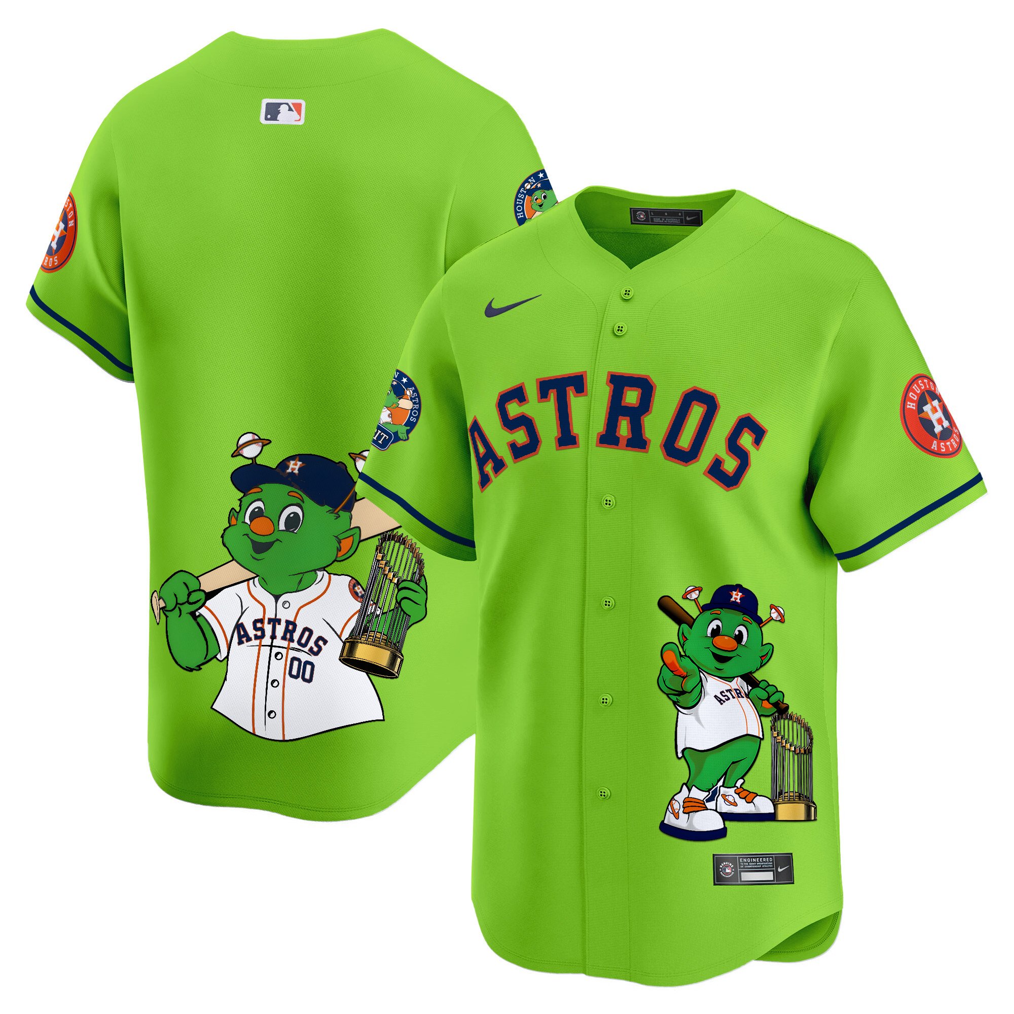 Unisex Houston Astros Orbit Vapor Premier Limited Green Jersey - Printed