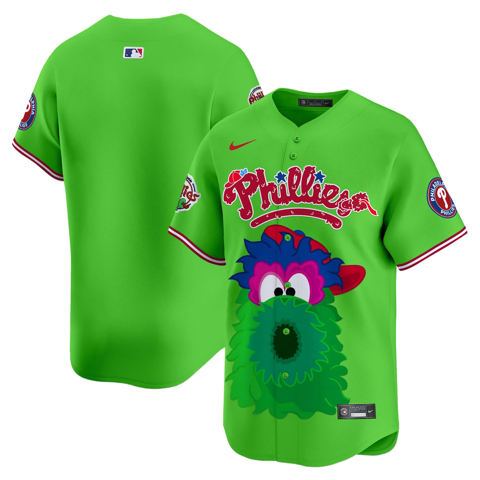Unisex Philadelphia Phillies Phanatic Vapor Premier Limited Green Jersey V2- Printed
