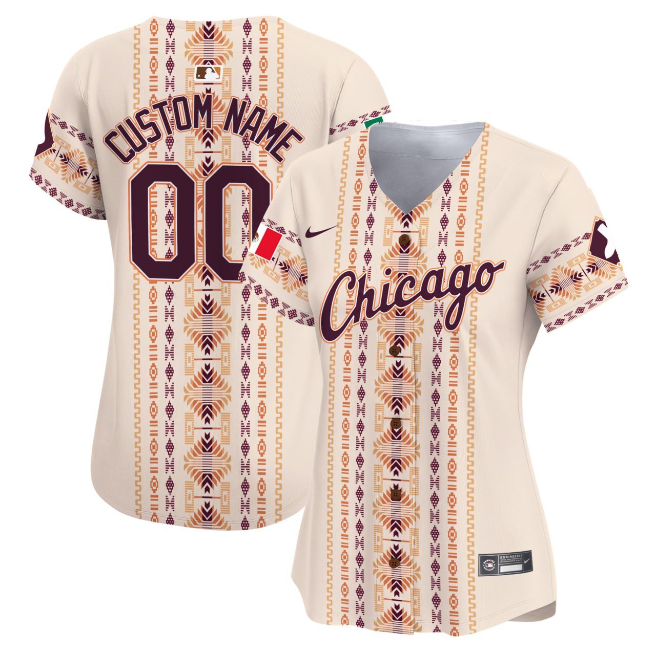 Women Chicago White Sox Mexico Traditional Style Vapor Premier Limited Custom Jersey - Printed
