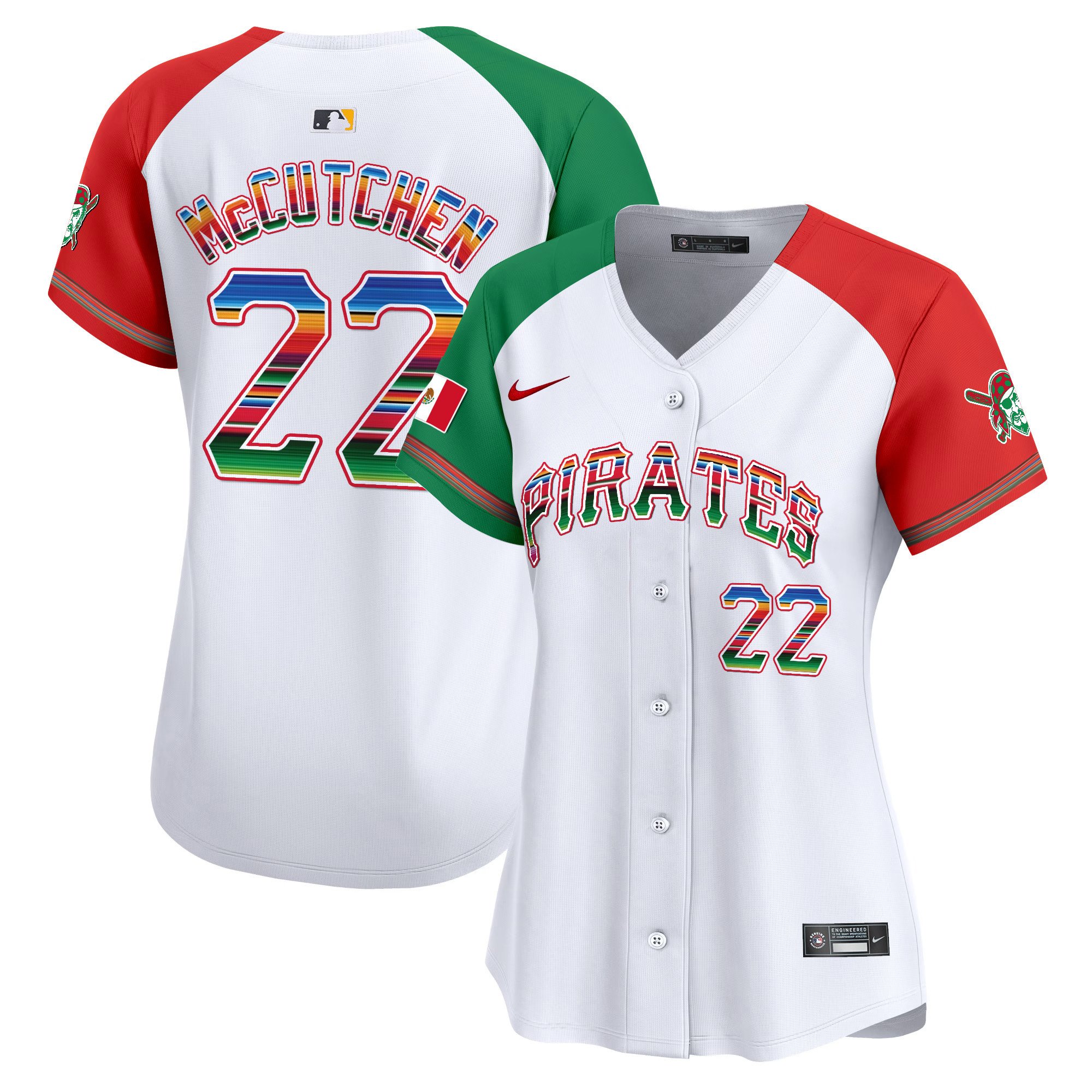 Women's Andrew McCutchen Pittsburgh Pirates Mexico Vapor Premier Limited Alternate Jersey - All Stitched