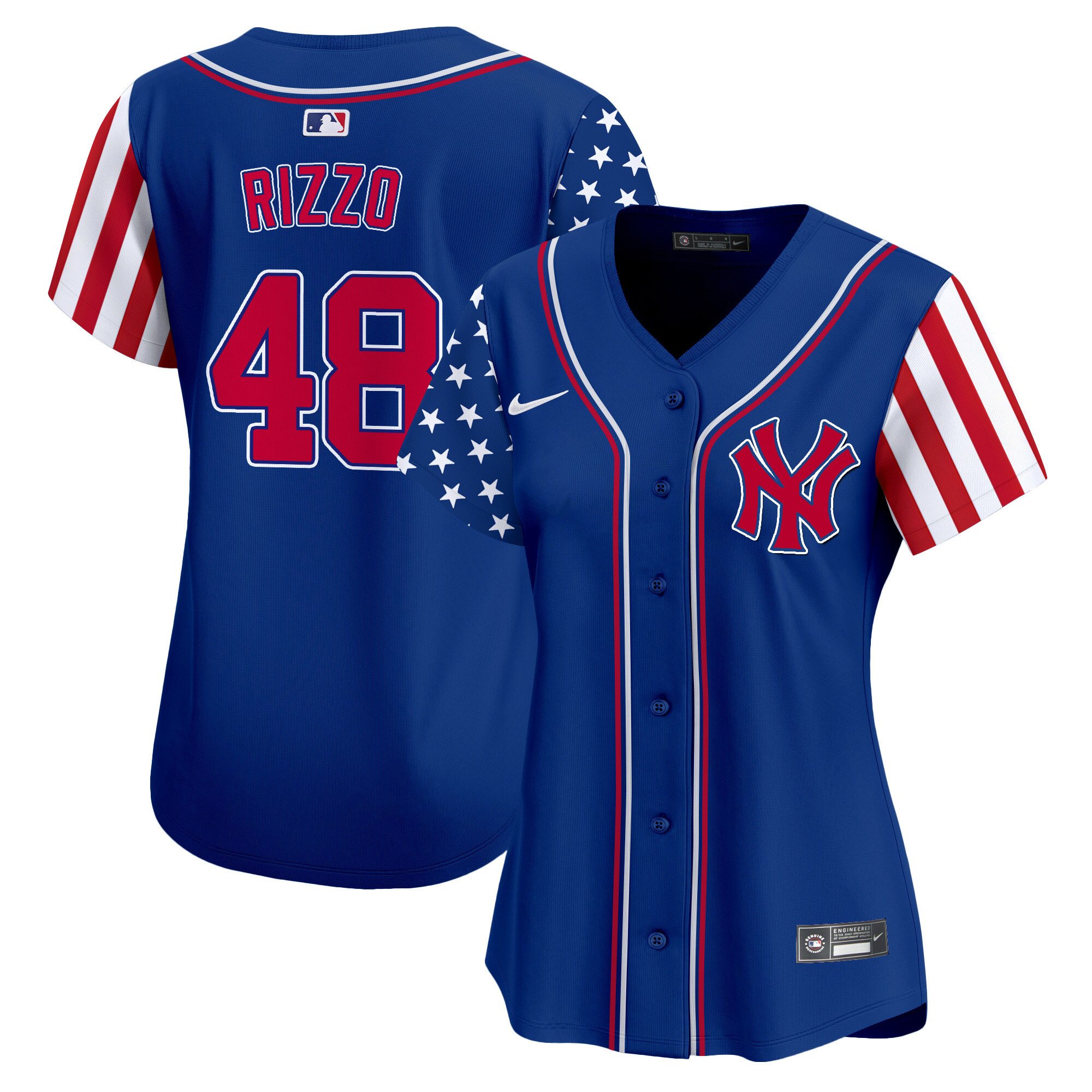 Women's Anthony Rizzo New York Yankees 2024 Independence Day Vapor Premier Limited Royal Jersey - All Stitched