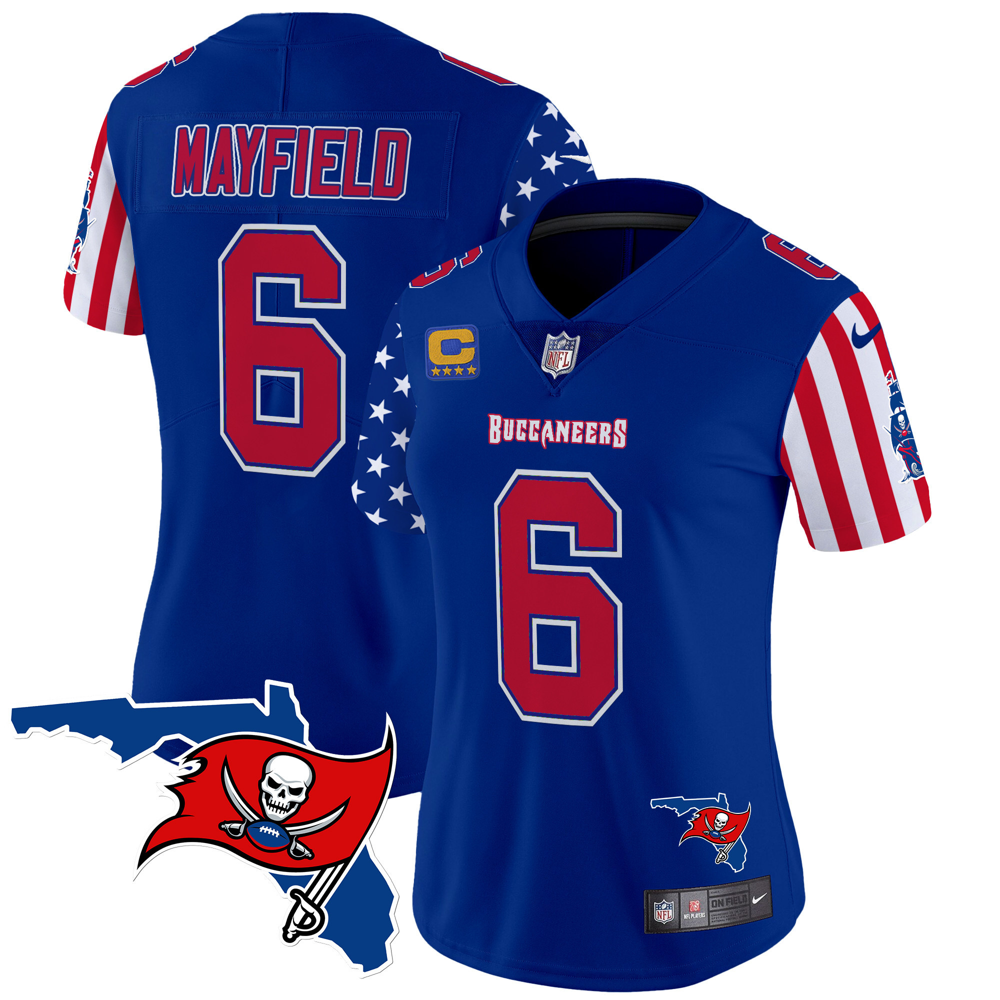 Women's Baker Mayfield Tampa Bay Buccaneers American Style Vapor Limited Royal Jersey - All Stitched