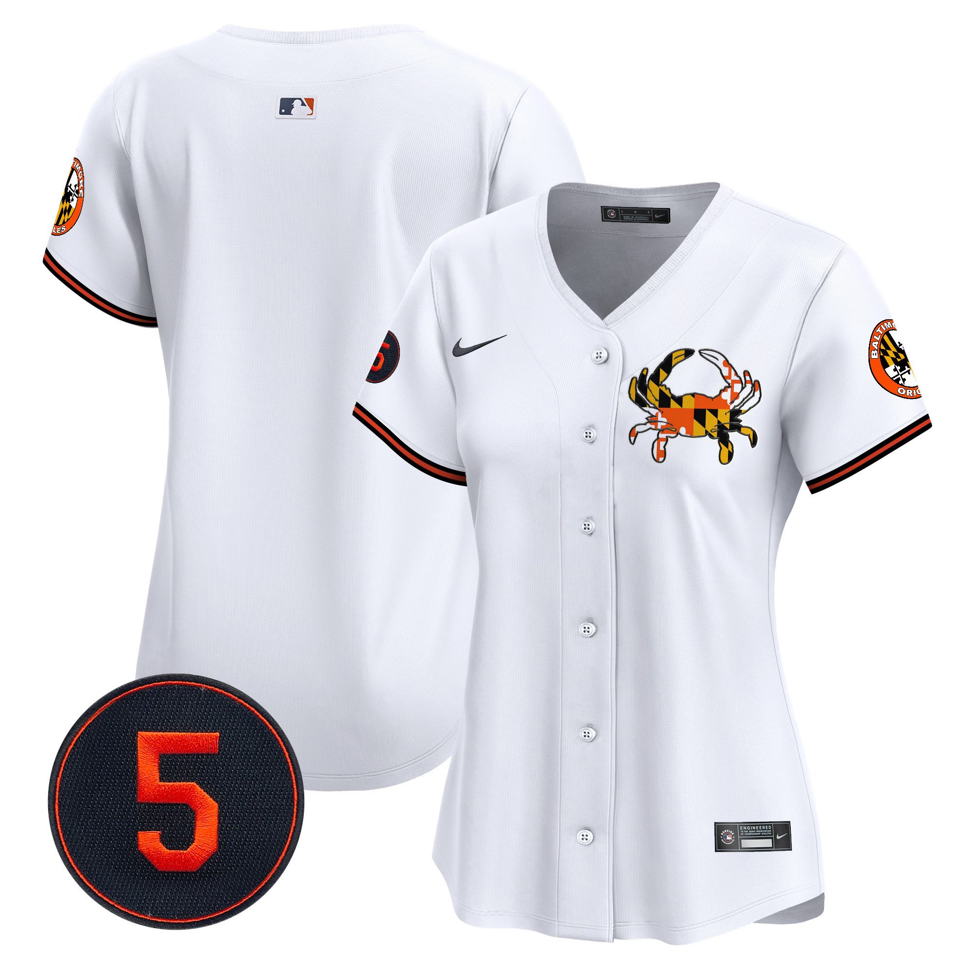 Women's Baltimore Orioles Robinson Patch Vapor Premier Limited White Jersey V3 - All Stitched