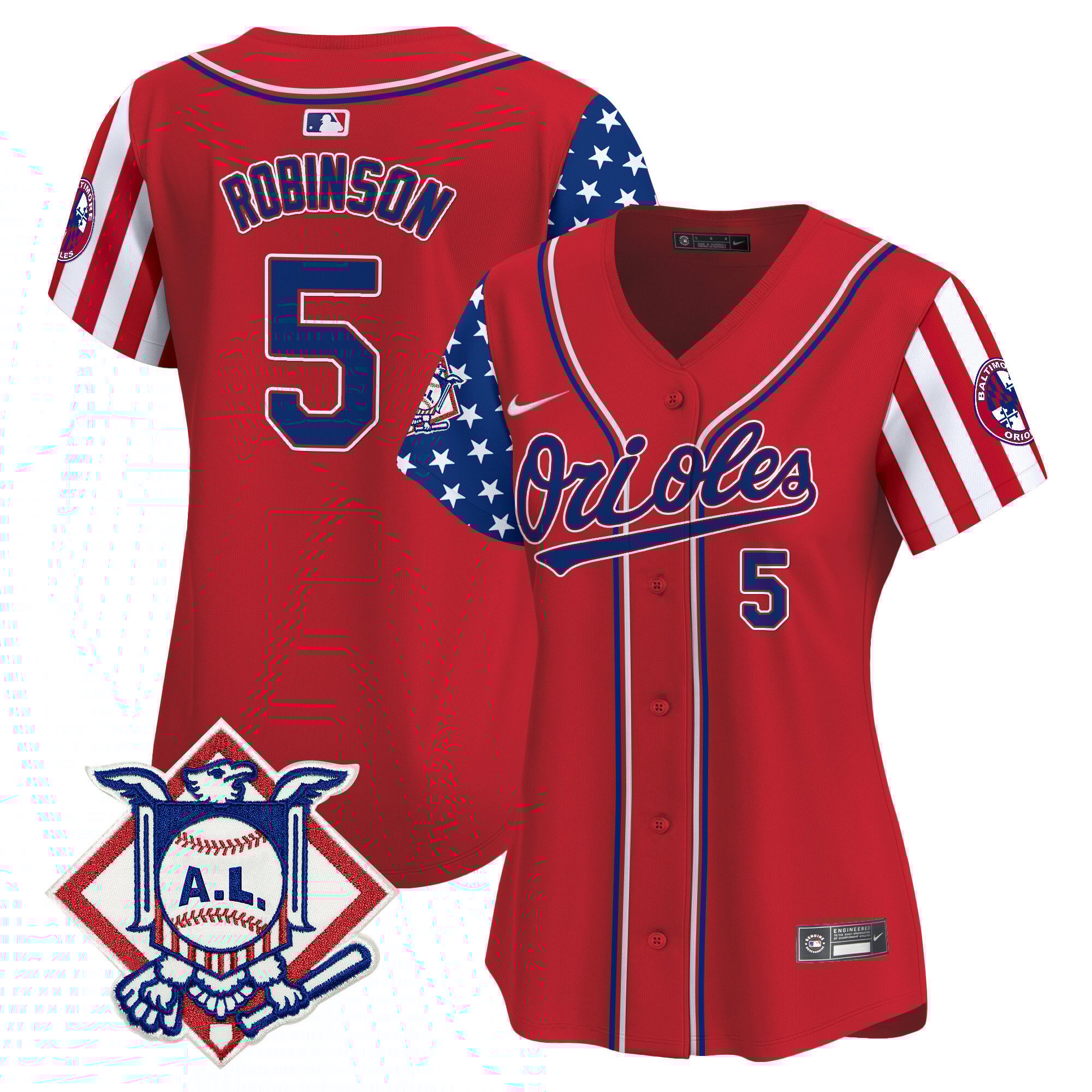 Women's Brooks Robinson Baltimore Orioles 2024 Fourth of July Vapor Premier Limited Red Jersey - All Stitched