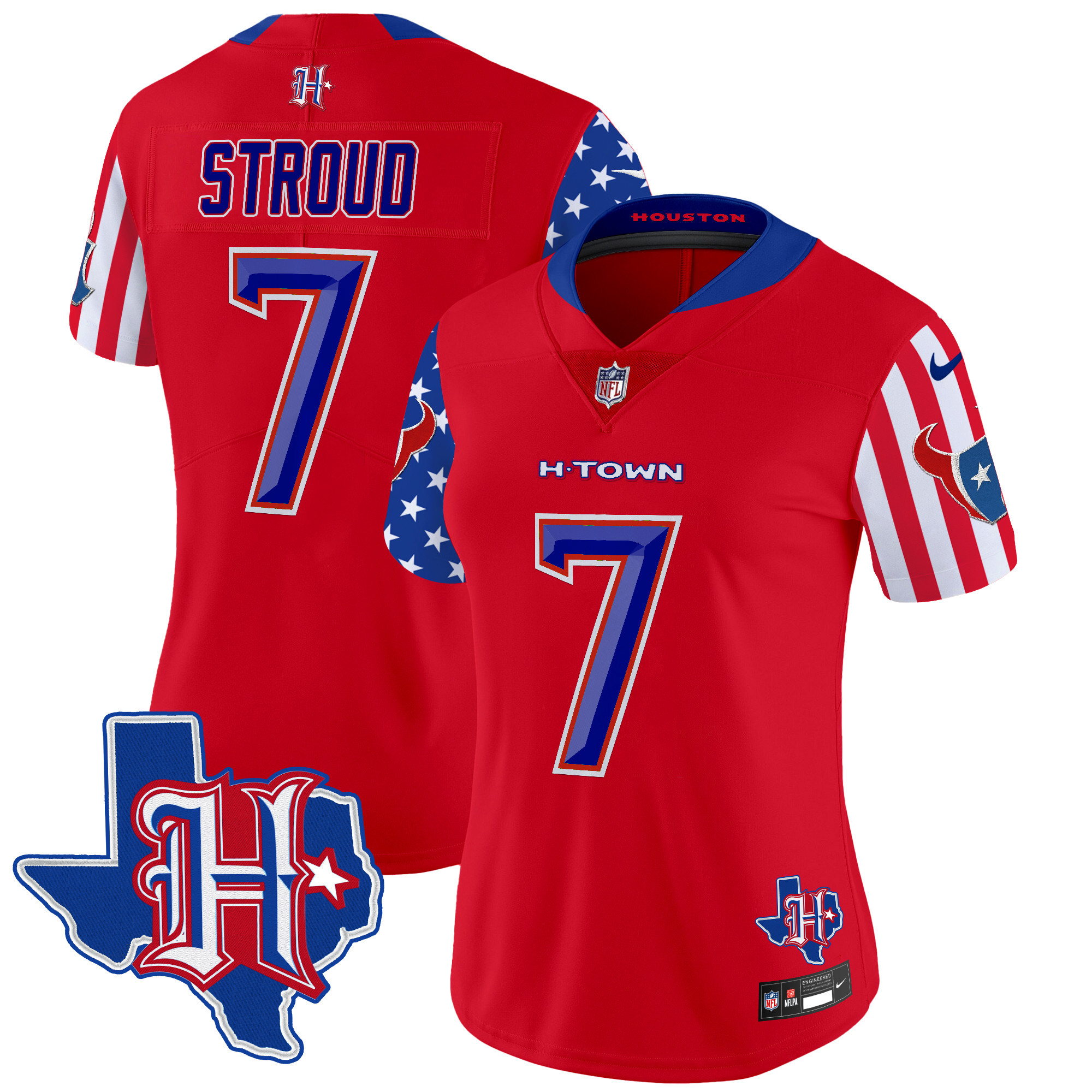 Women's C.J. Stroud Houston Texans American Style Vapor Limited Red Jersey - All Stitched