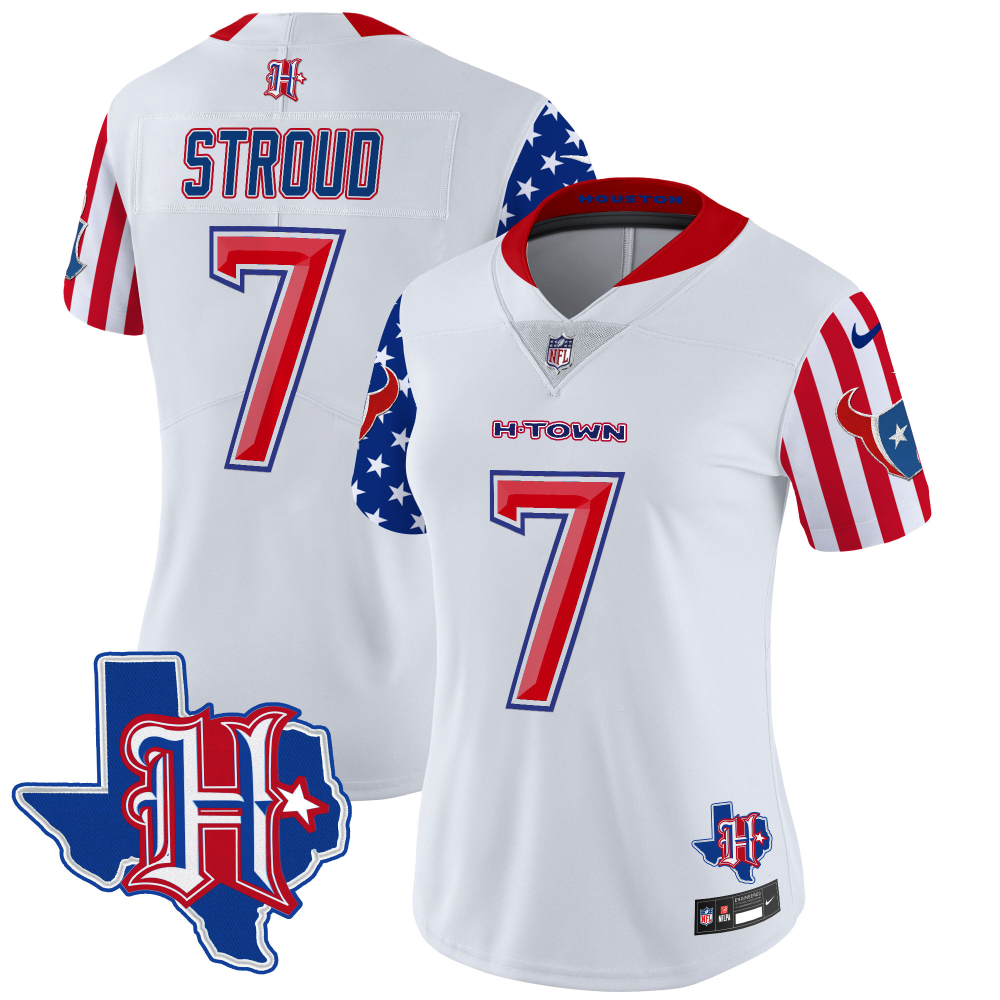 Women's C.J. Stroud Houston Texans American Style Vapor Limited White Jersey - All Stitched