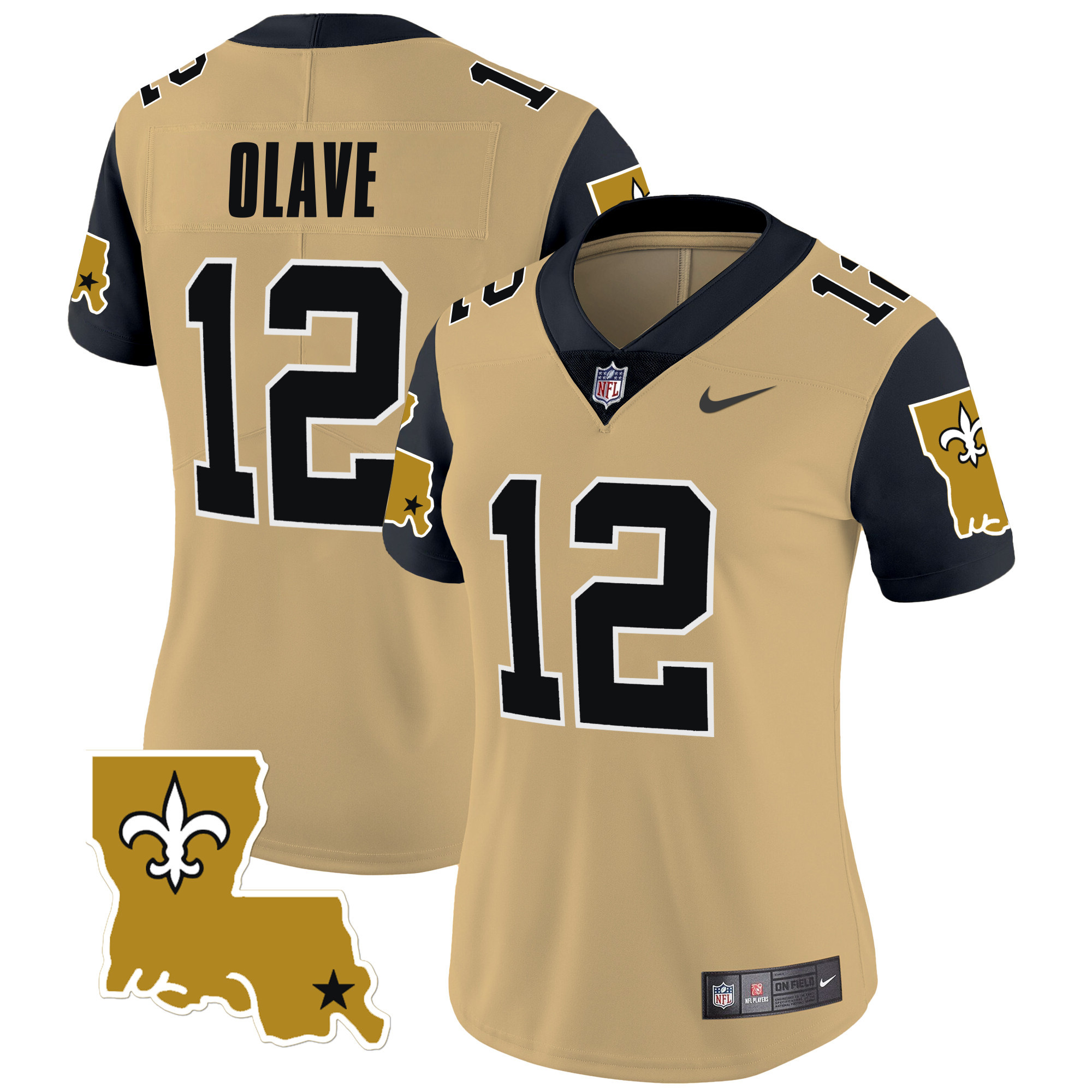 Women's Chris Olave New Orleans Saints 1987 Legacy Vapor Limited Gold Jersey V2 - All Stitched