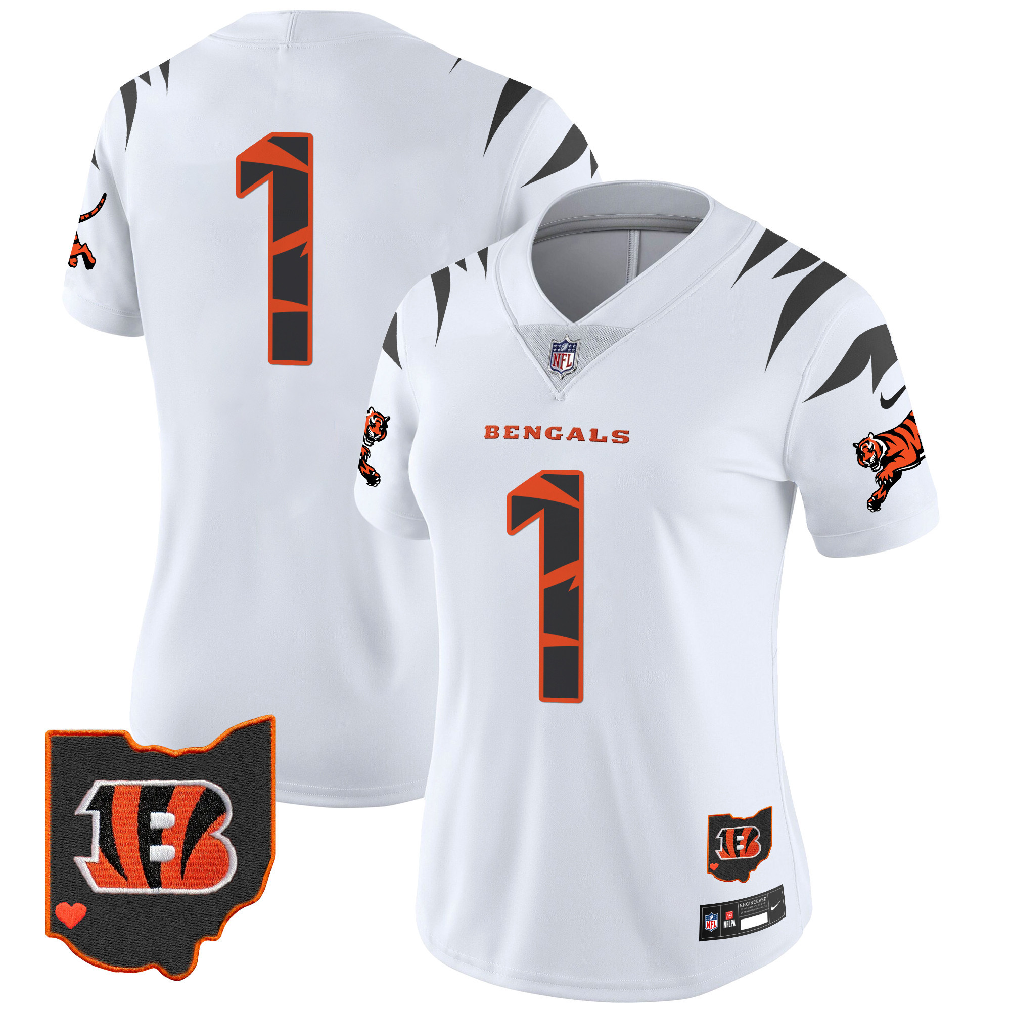 Women's Cincinnati Bengals Special Vapor Limited  White Jersey - All Stitched