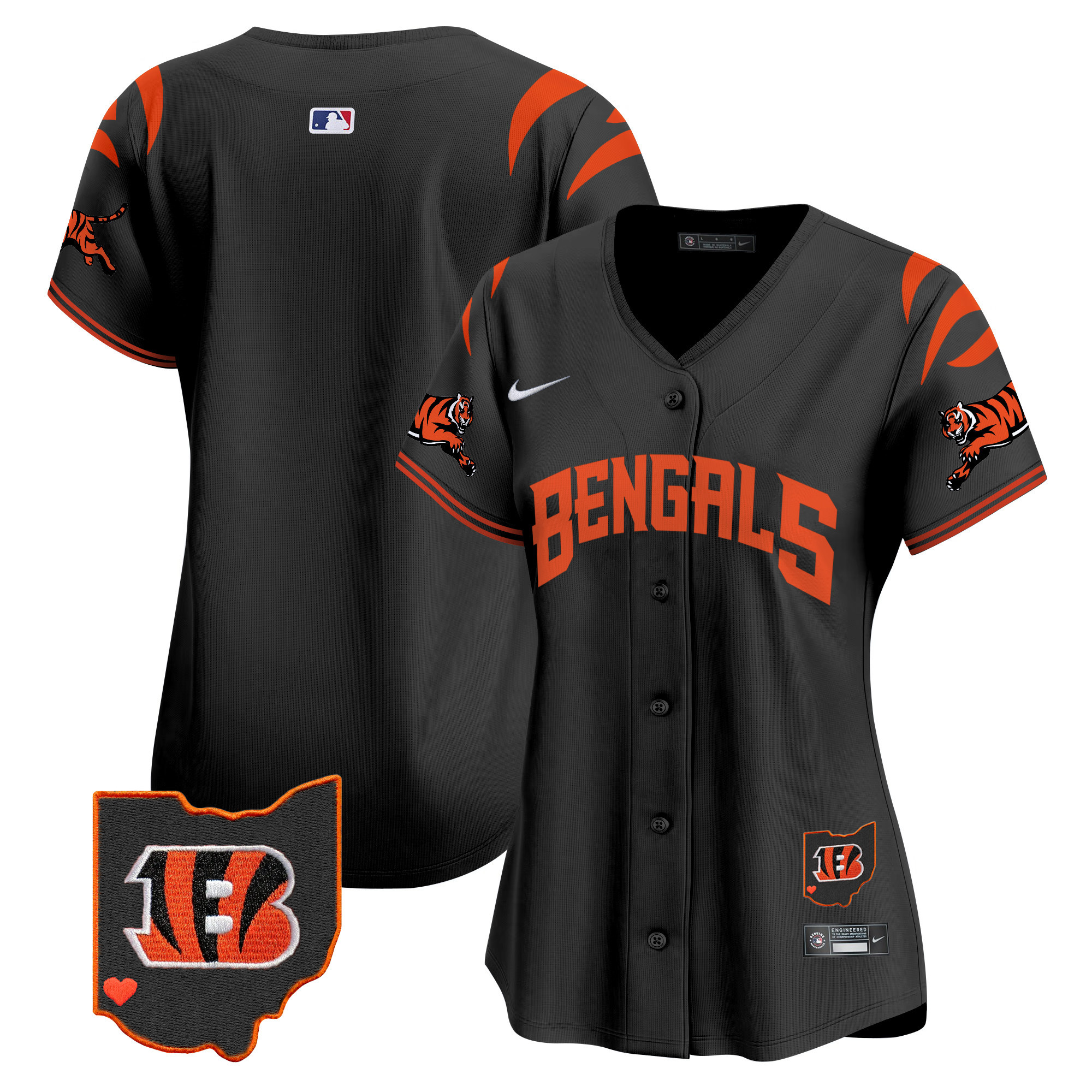 Women's Cincinnati Bengals Vapor Premier Limited  Black Jersey - All Stitched