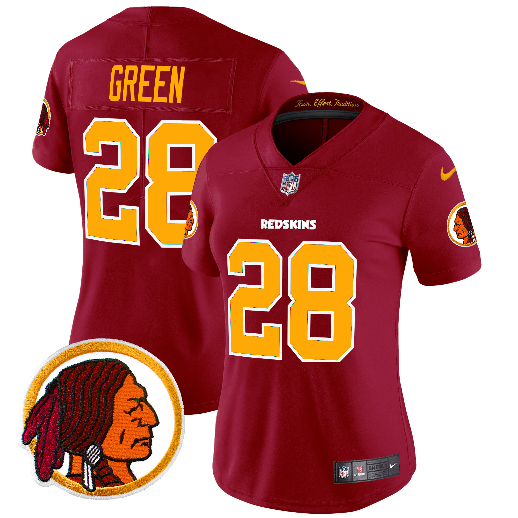 Women's Darrell Green Washington Redskins Throwback Vapor Limited Burgundy Jersey V2 - All Stitched